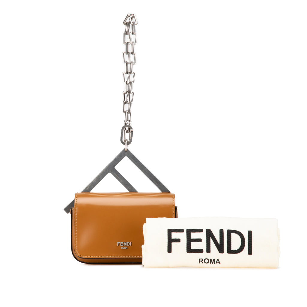 Fendi Nano Bag F Glossy Calfskin Handbag