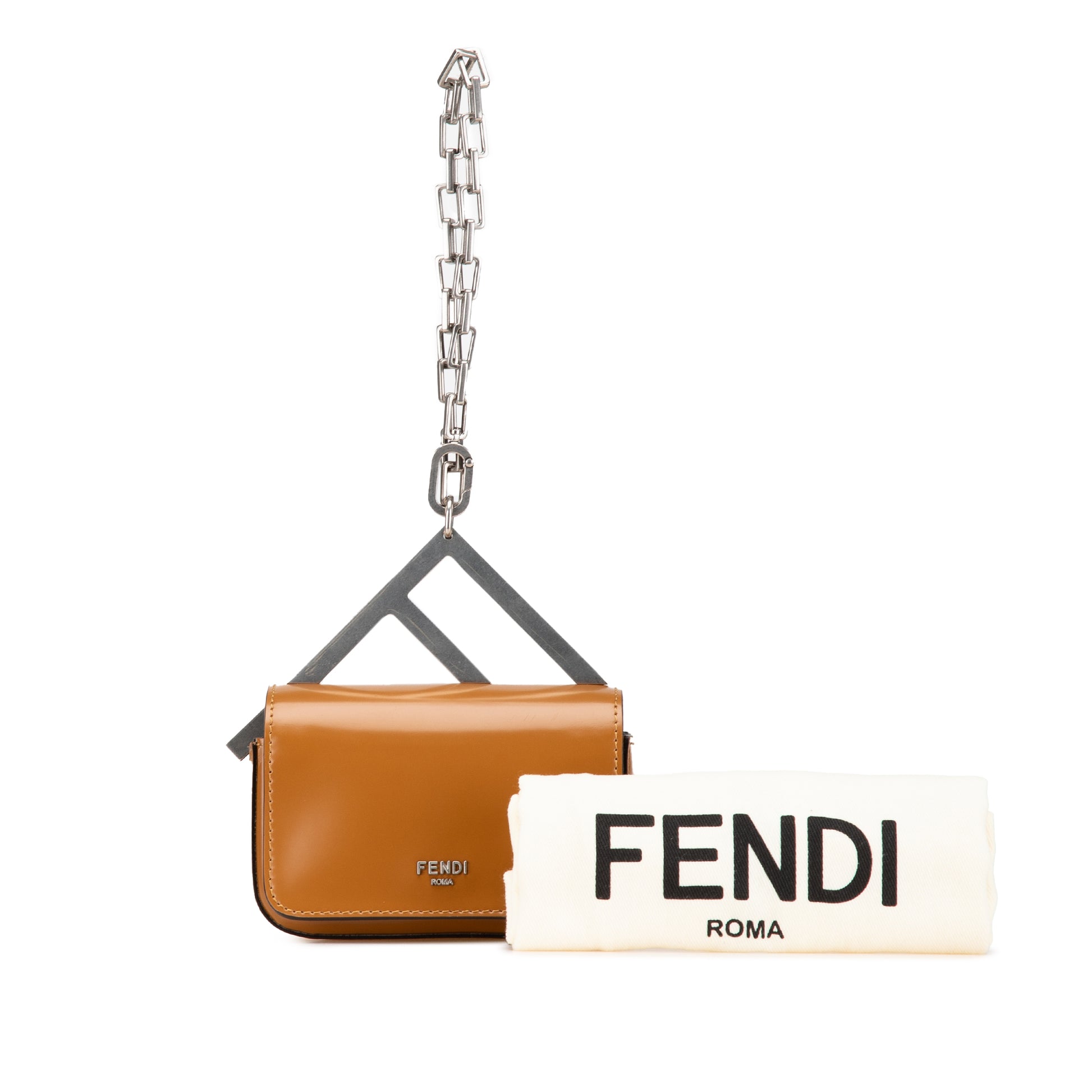 Fendi Nano Bag F Glossy Calfskin Handbag