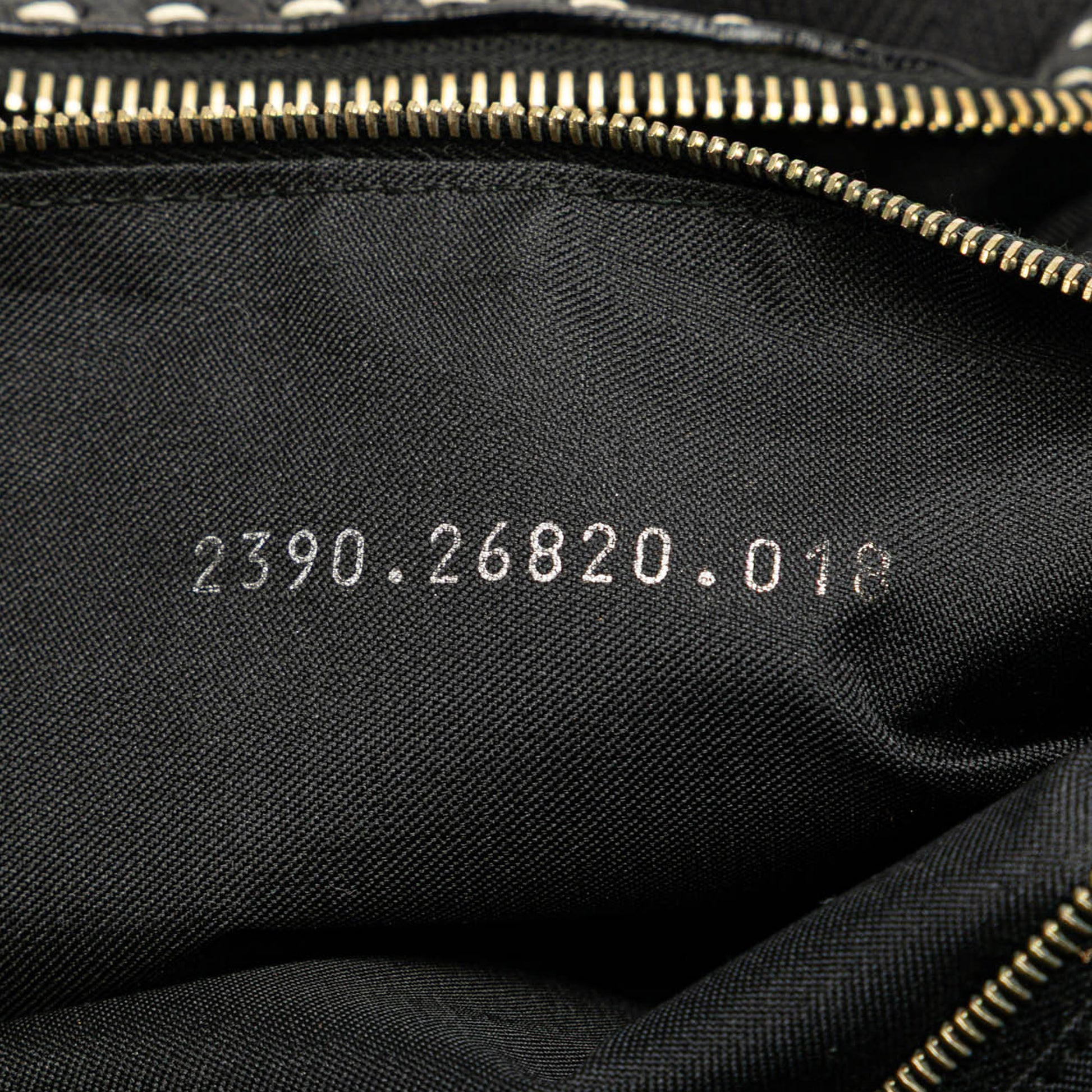 Fendi Selleria Studded Canvas Shoulder Bag
