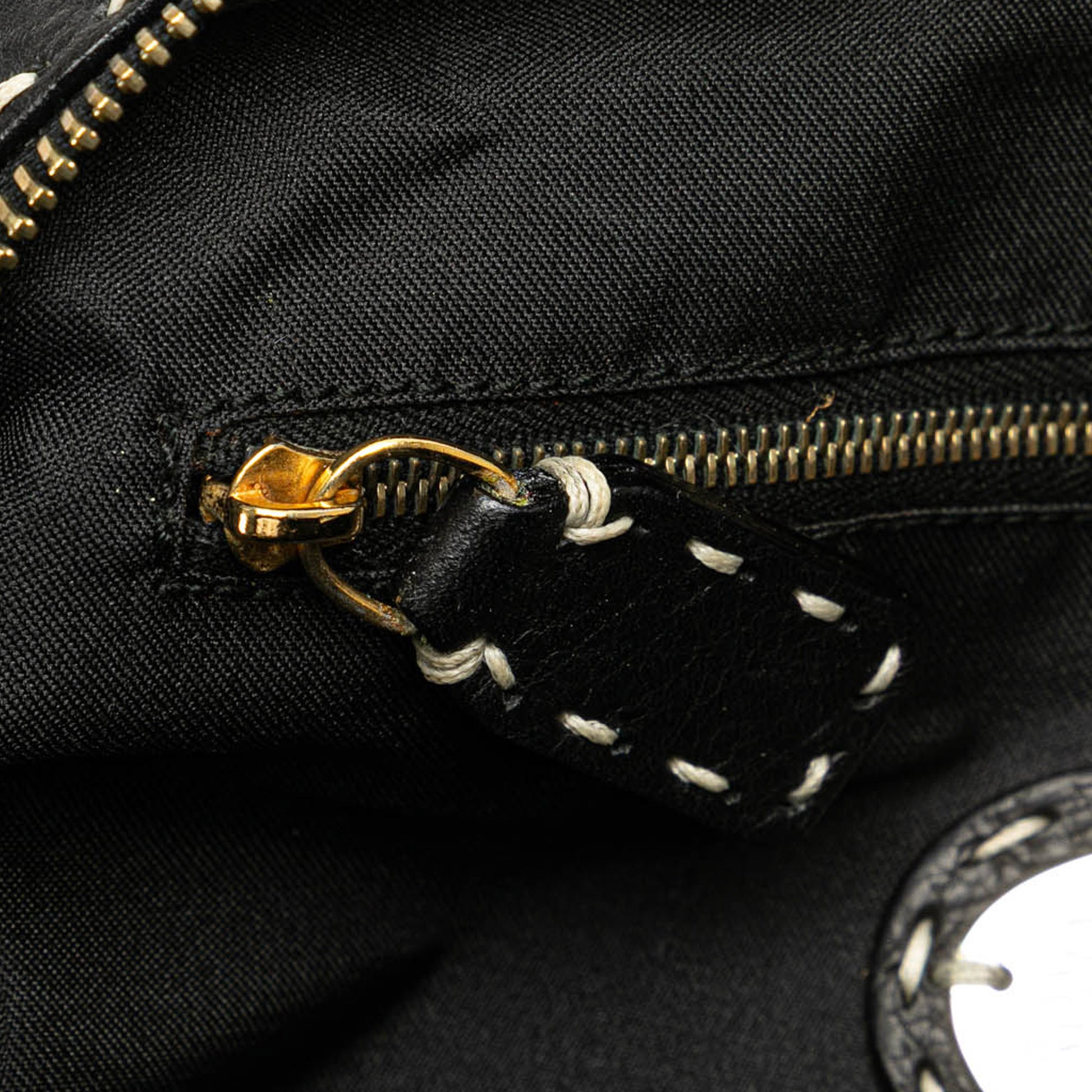 Fendi Selleria Studded Canvas Shoulder Bag