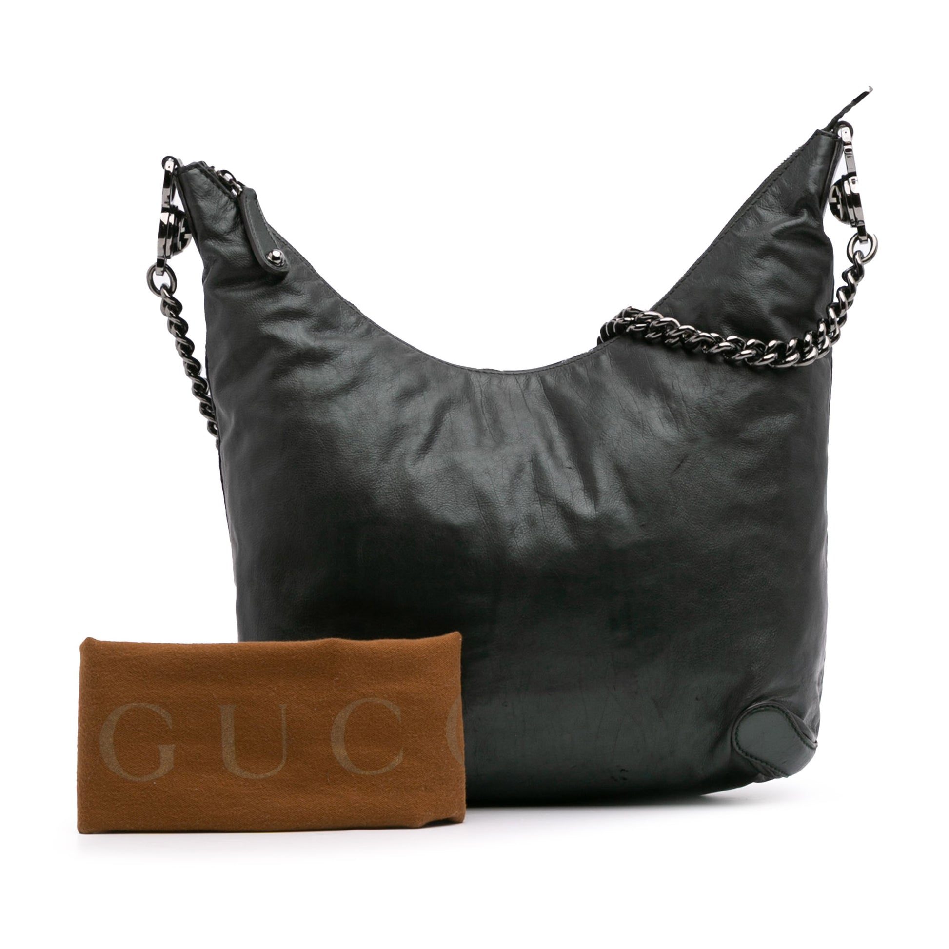 Gucci Medium Leather Galaxy Chain Hobo