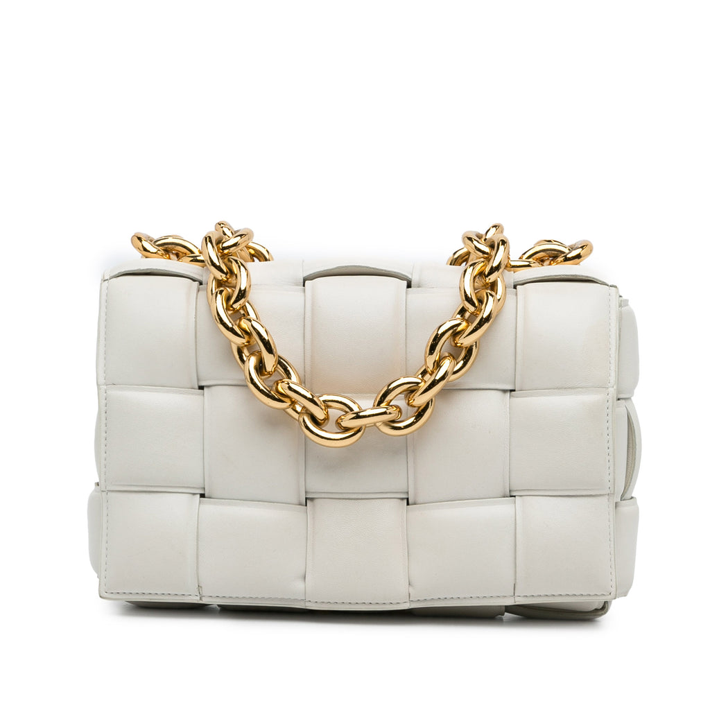 Bottega Veneta Nappa Intrecciato Padded Chain Cassette Satchel