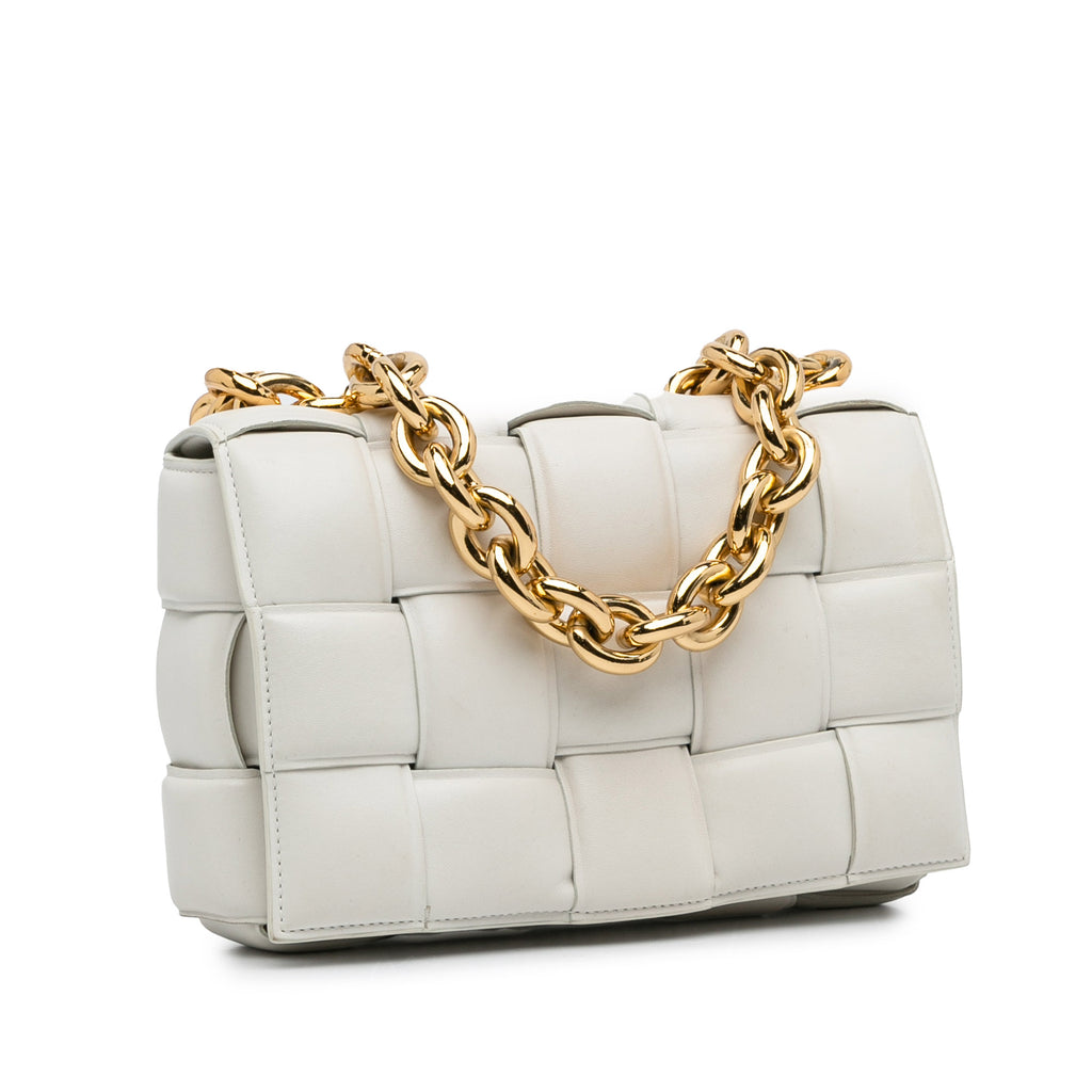 Bottega Veneta Nappa Intrecciato Padded Chain Cassette Satchel