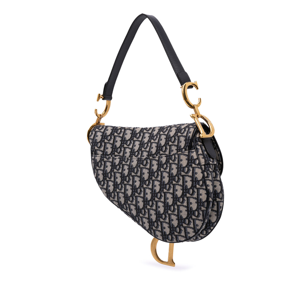 Dior Oblique Canvas Saddle Bag