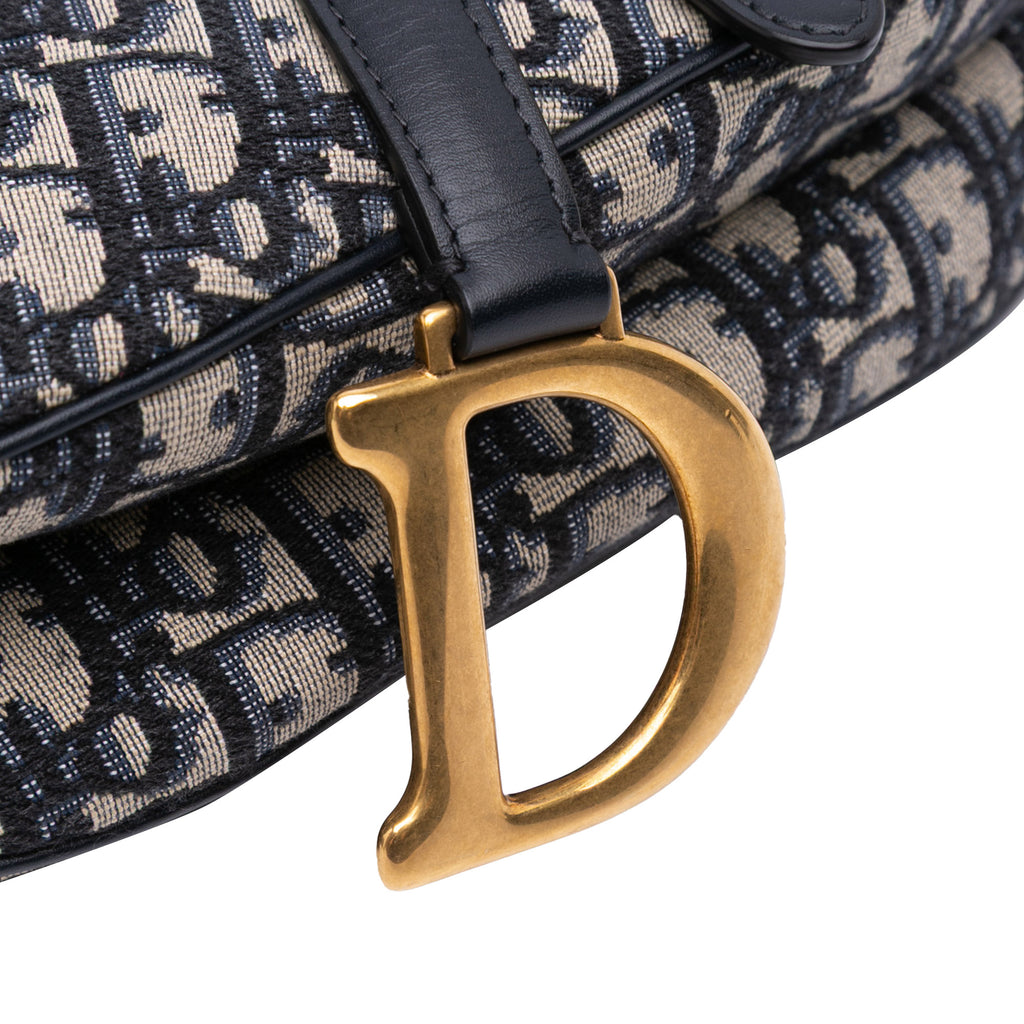 Dior Oblique Canvas Saddle Bag