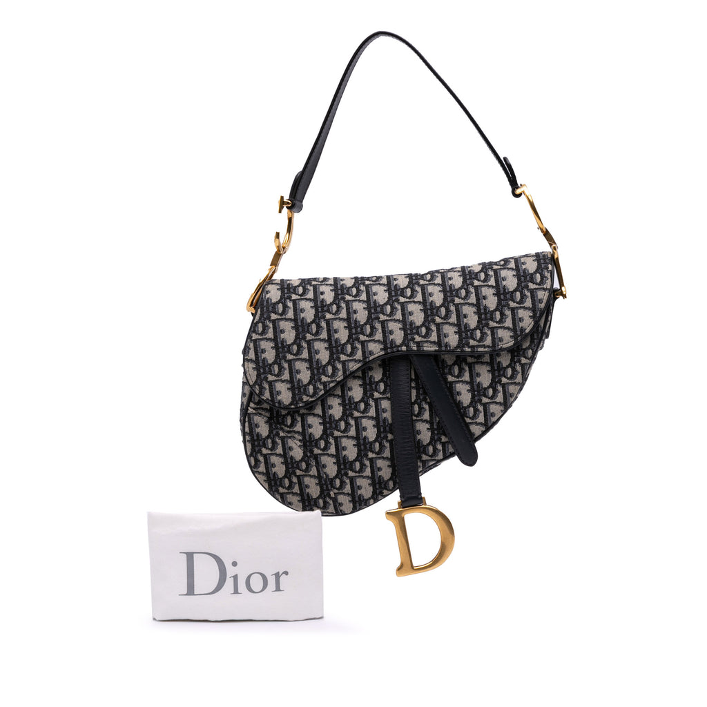 Dior Oblique Canvas Saddle Bag