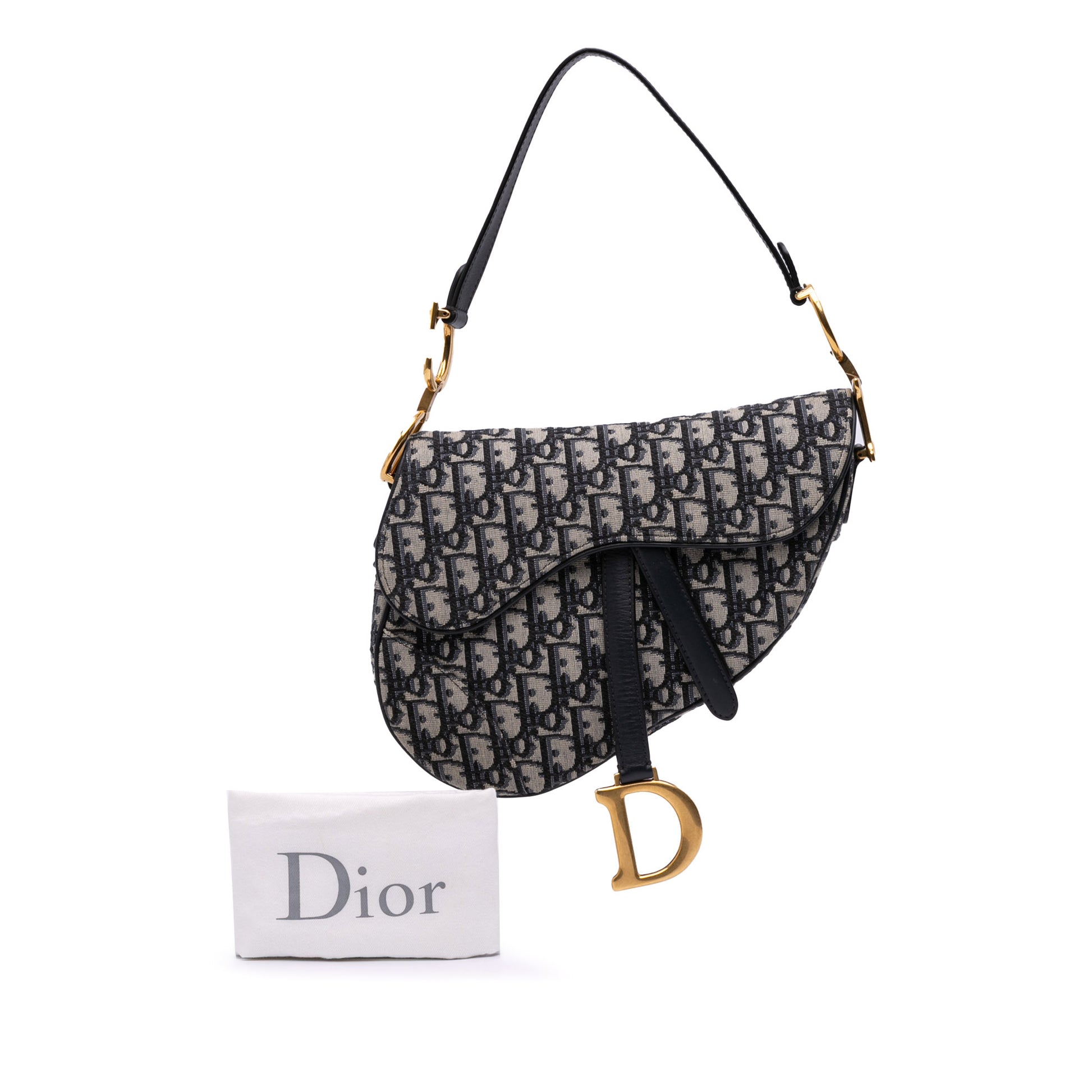 Dior Oblique Canvas Saddle Bag