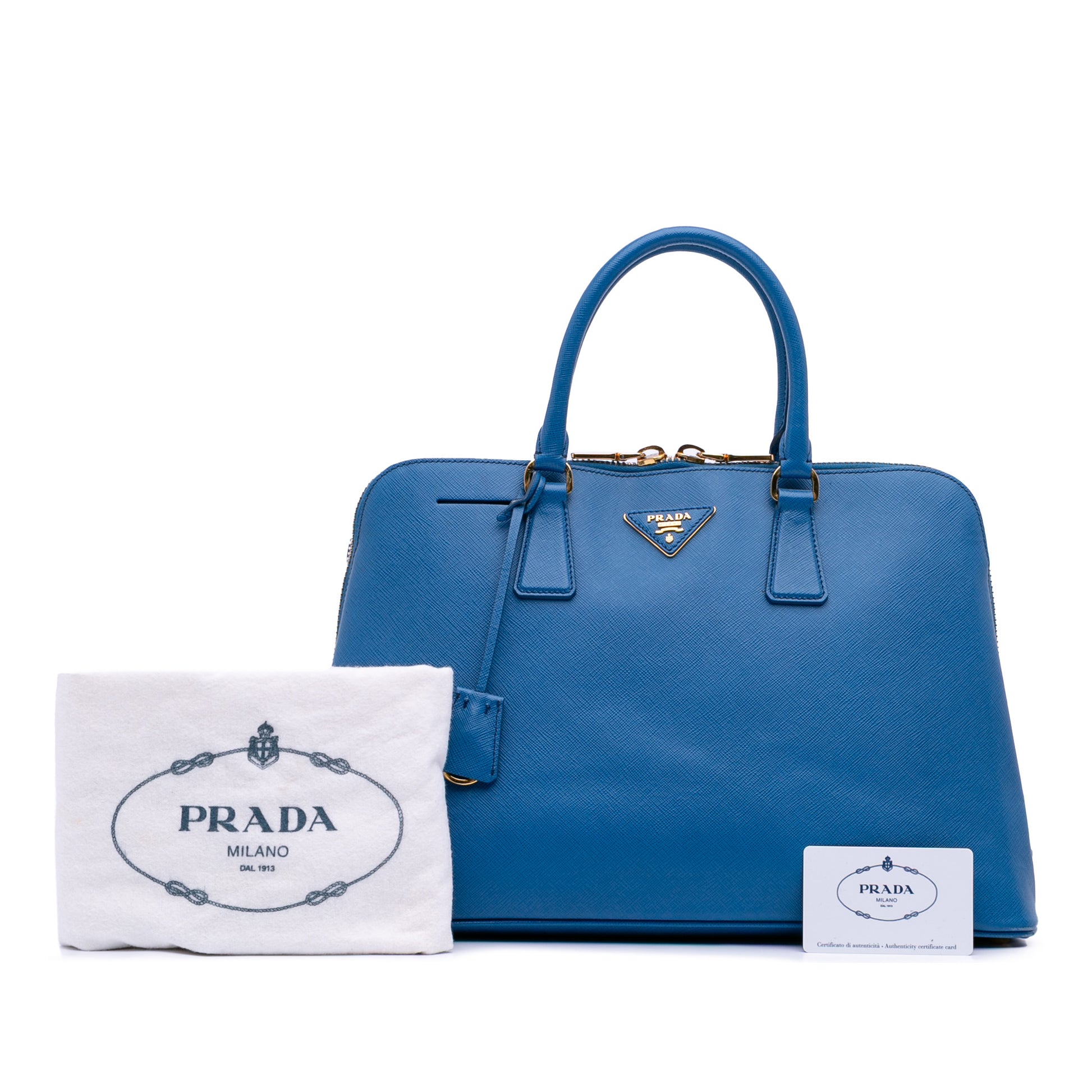 Prada Large Saffiano Lux Promenade Satchel