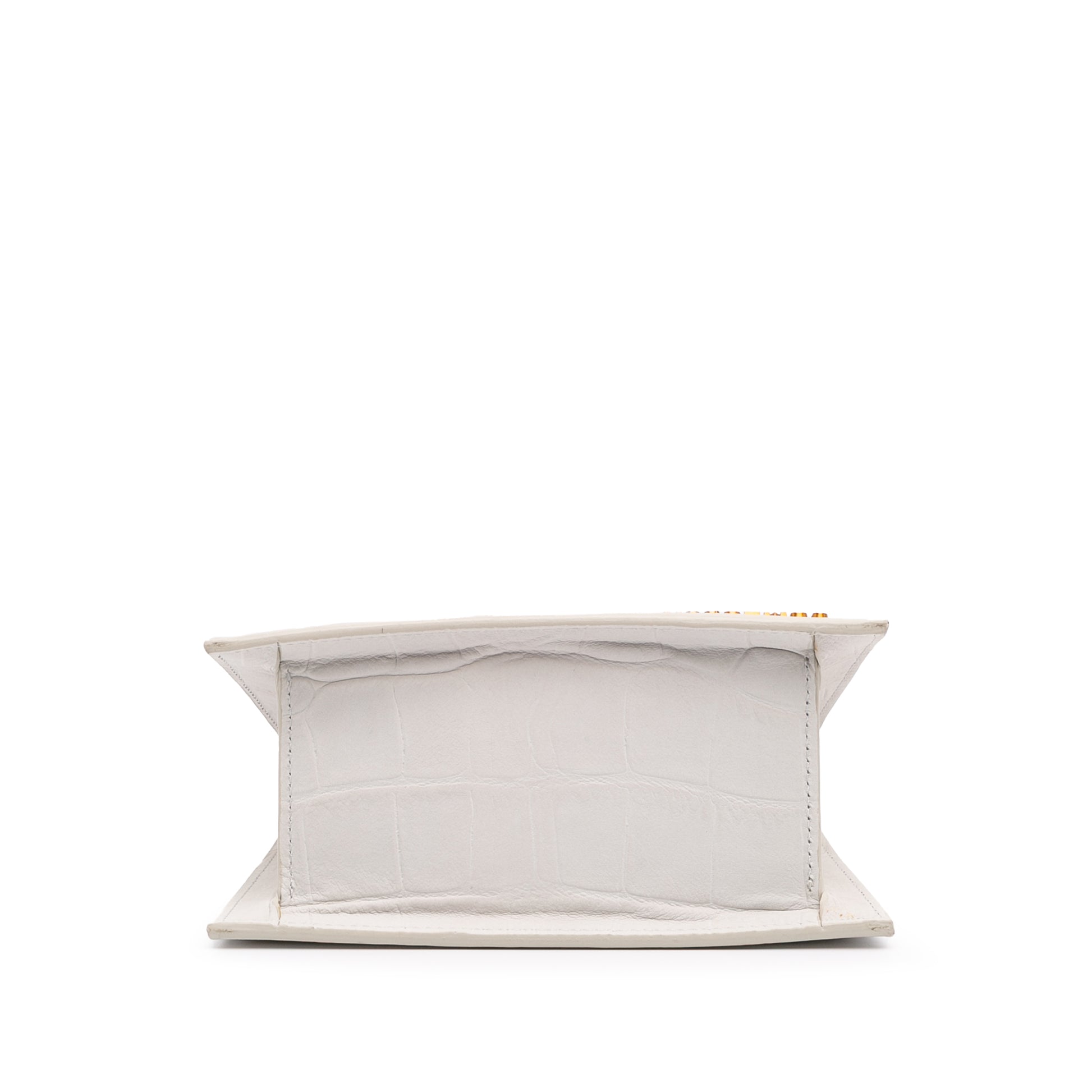 Jacquemus Croc Embossed Calfskin Le Chiquito Moyen
