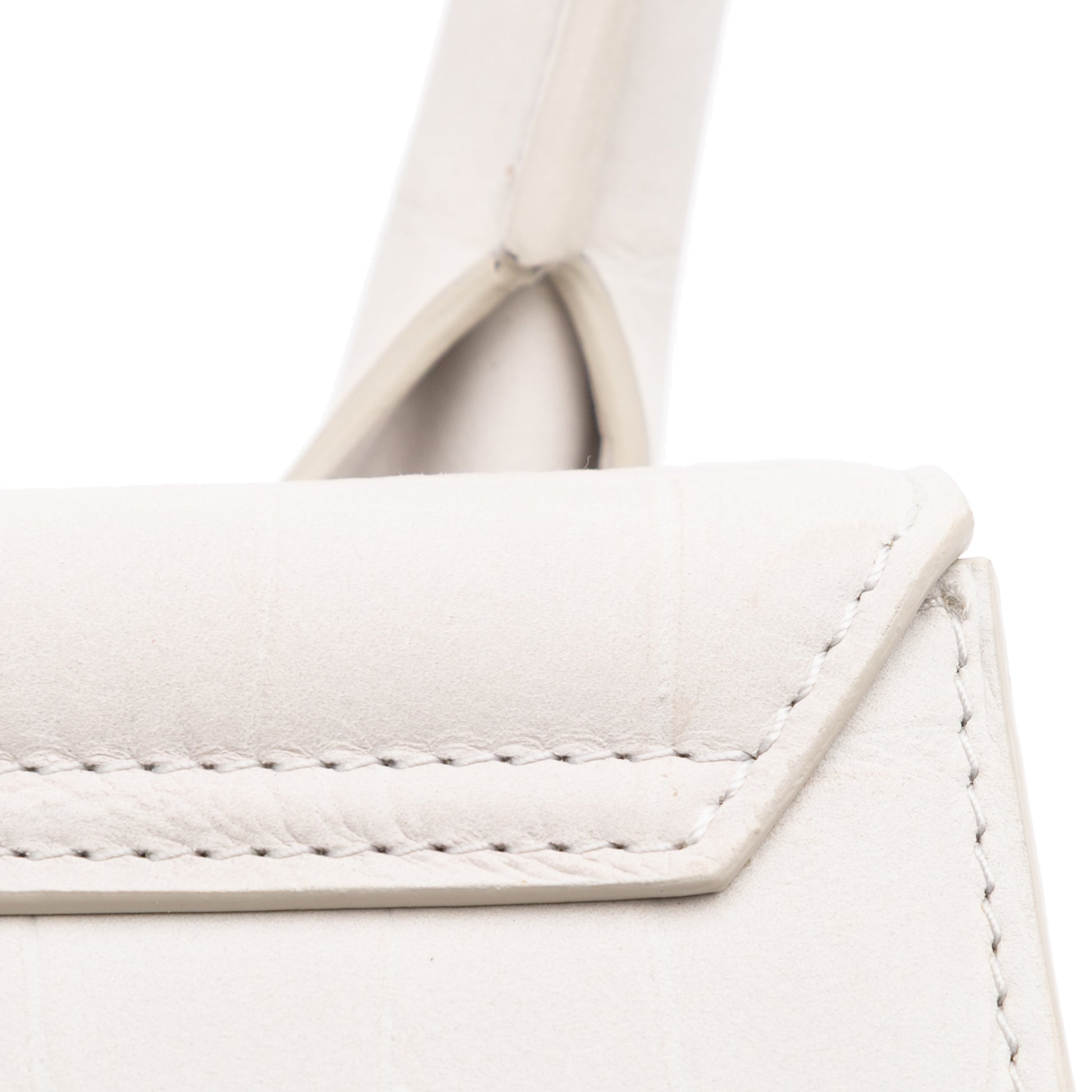 Jacquemus Croc Embossed Calfskin Le Chiquito Moyen
