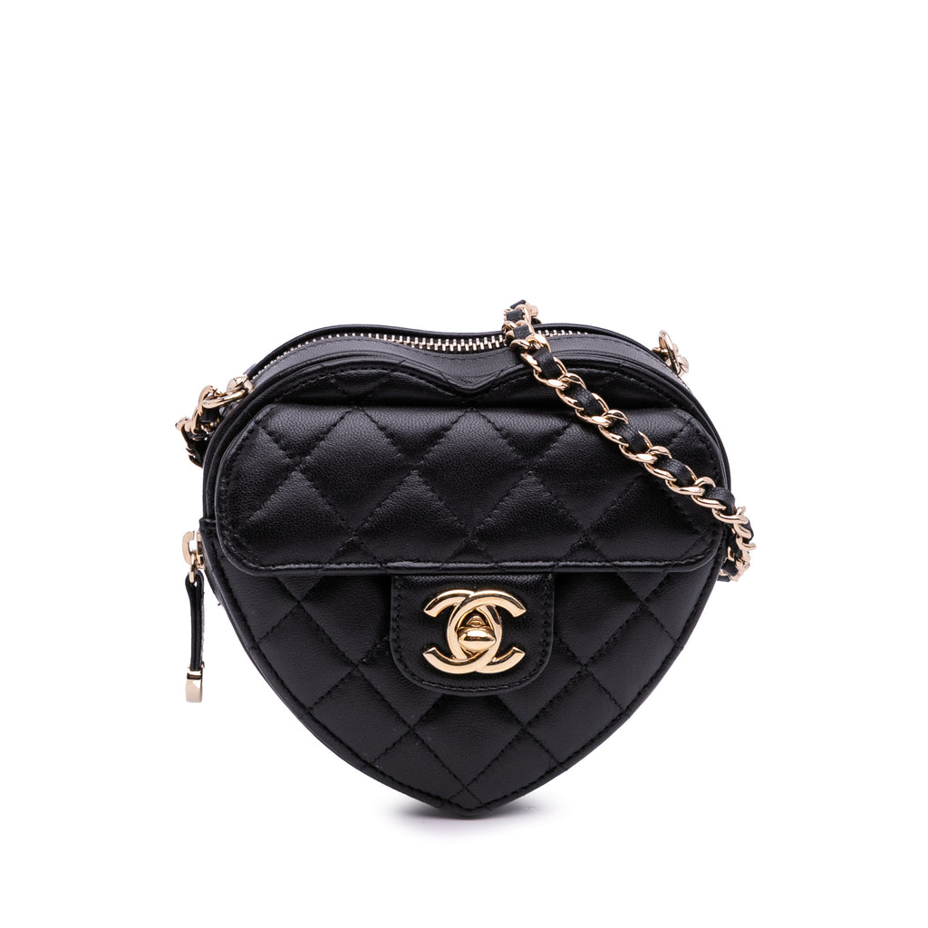 Chanel Mini Lambskin CC in Love Heart Crossbody