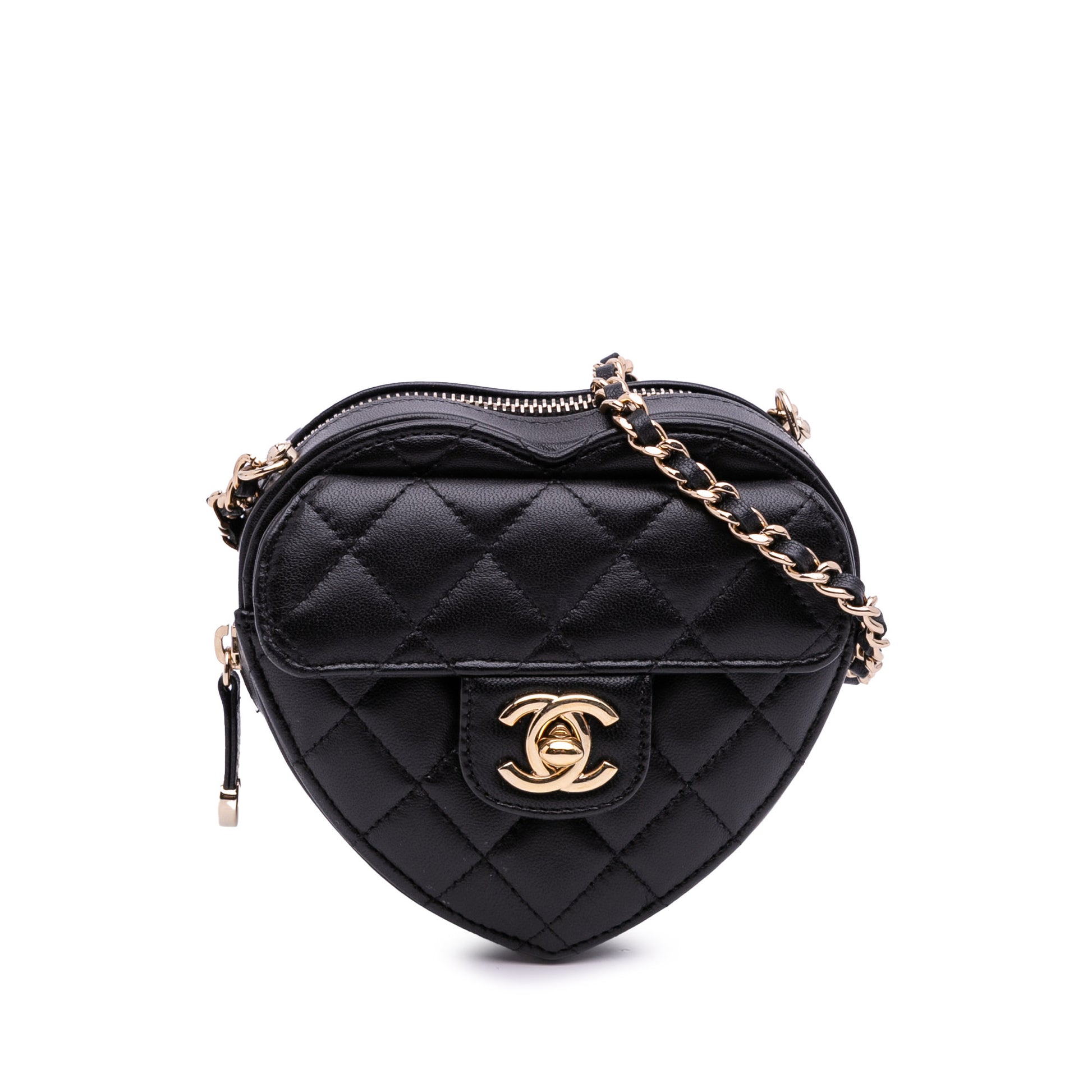 Chanel Mini Lambskin CC in Love Heart Crossbody