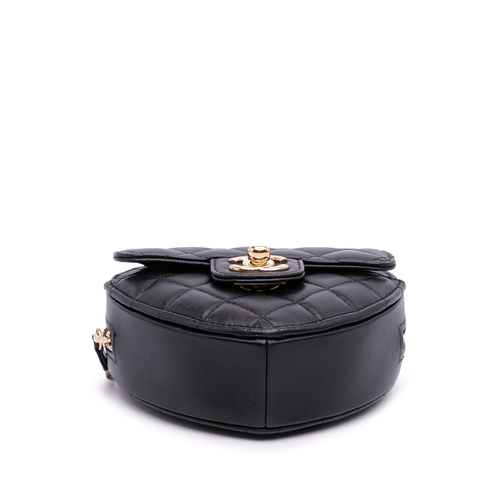 Chanel Mini Lambskin CC in Love Heart Crossbody