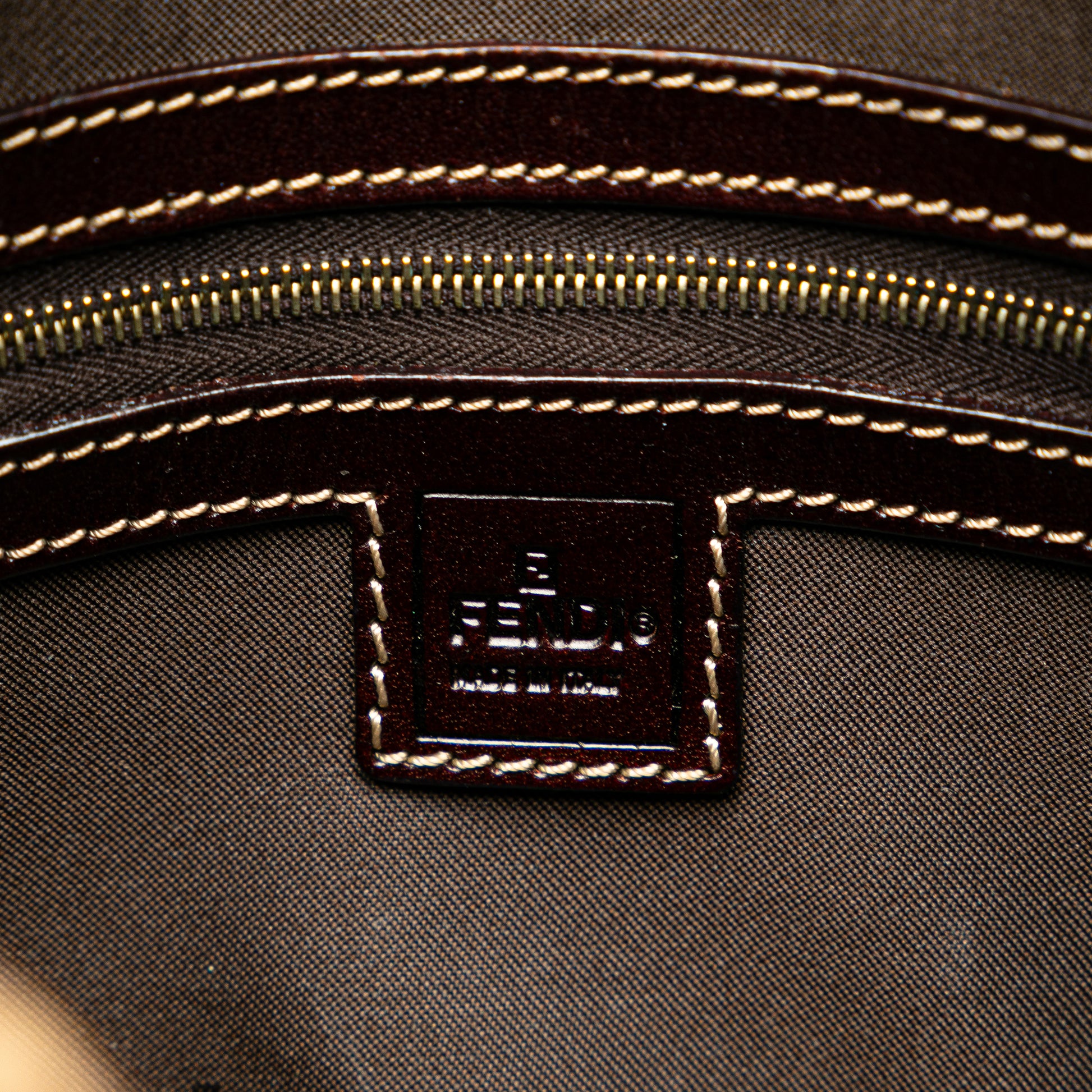 Fendi Zucchino Crystal Handbag