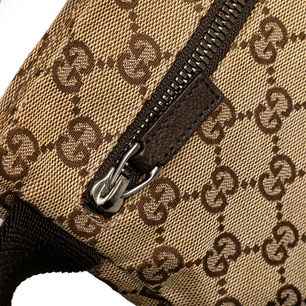 Gucci GG Canvas Double Pocket Belt Bag