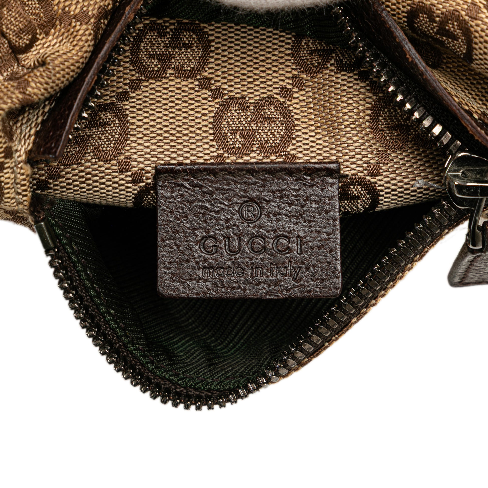 Gucci GG Canvas Double Pocket Belt Bag