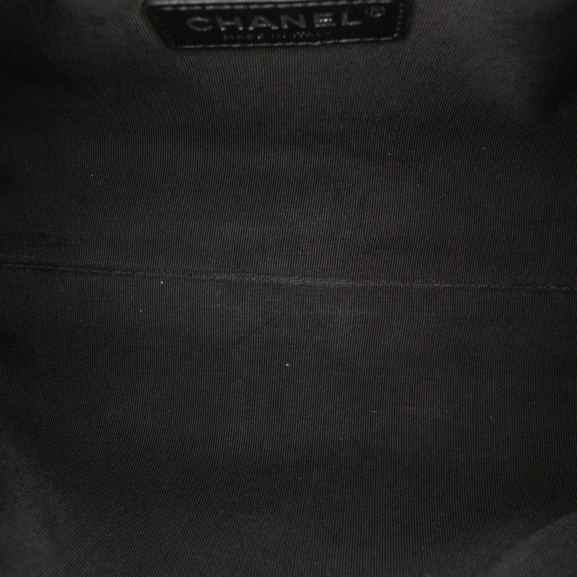 Chanel Calfskin Signature Chain 20s Bowling Bag