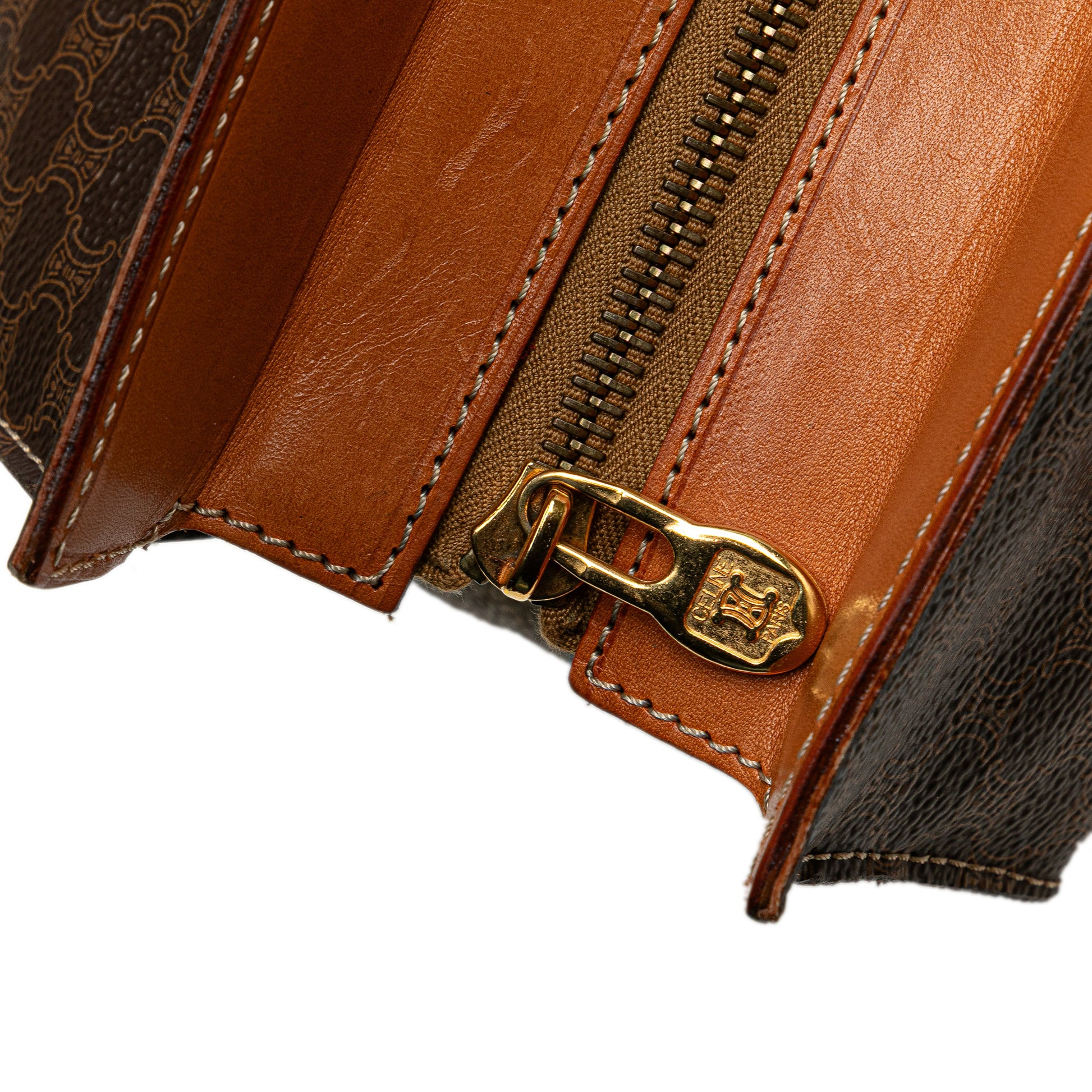 Celine Macadam Coated Canvas Handbag