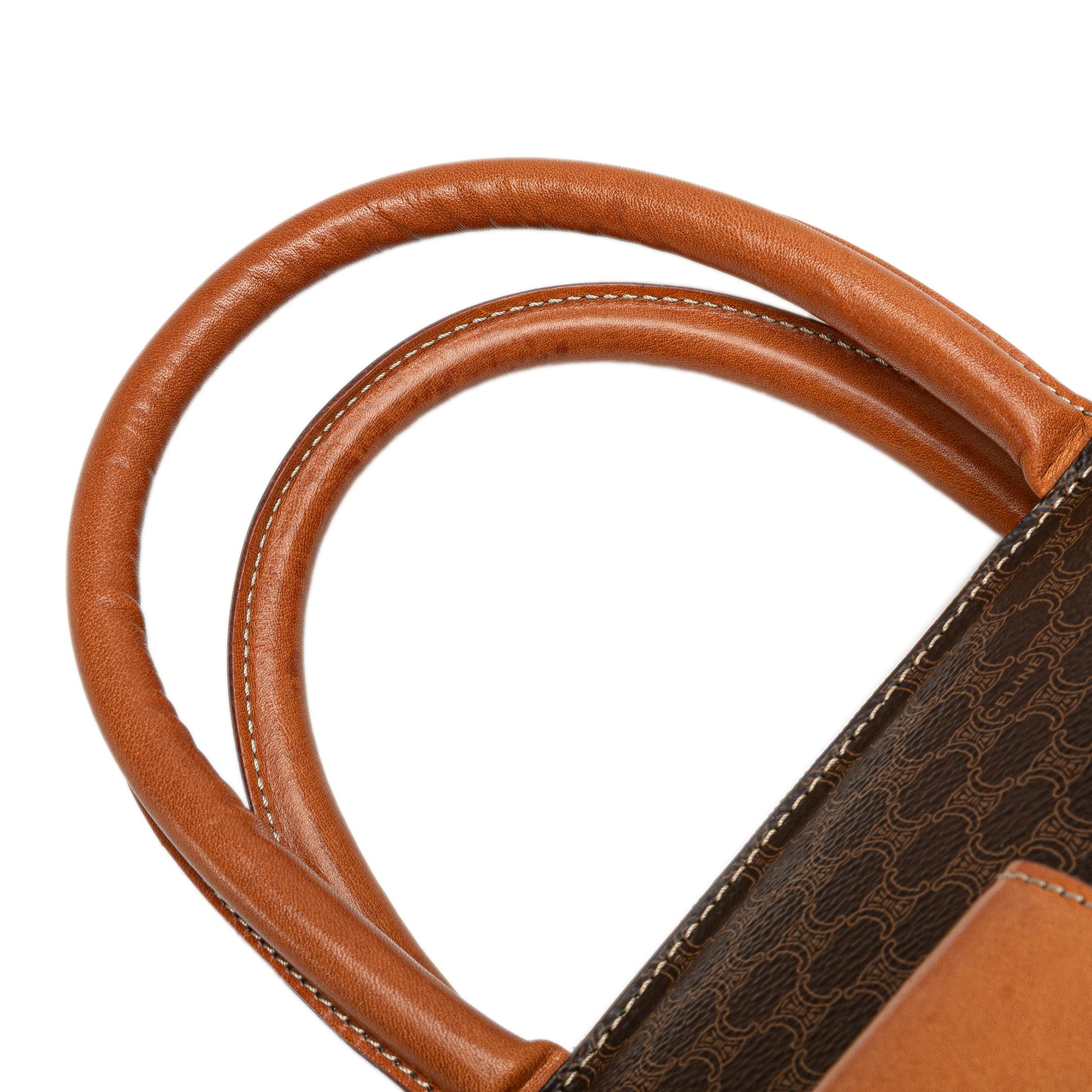 Celine Macadam Coated Canvas Handbag
