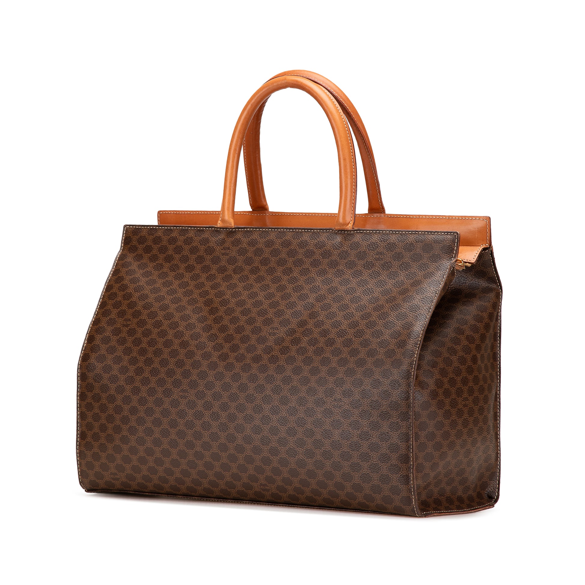 Celine Macadam Coated Canvas Handbag