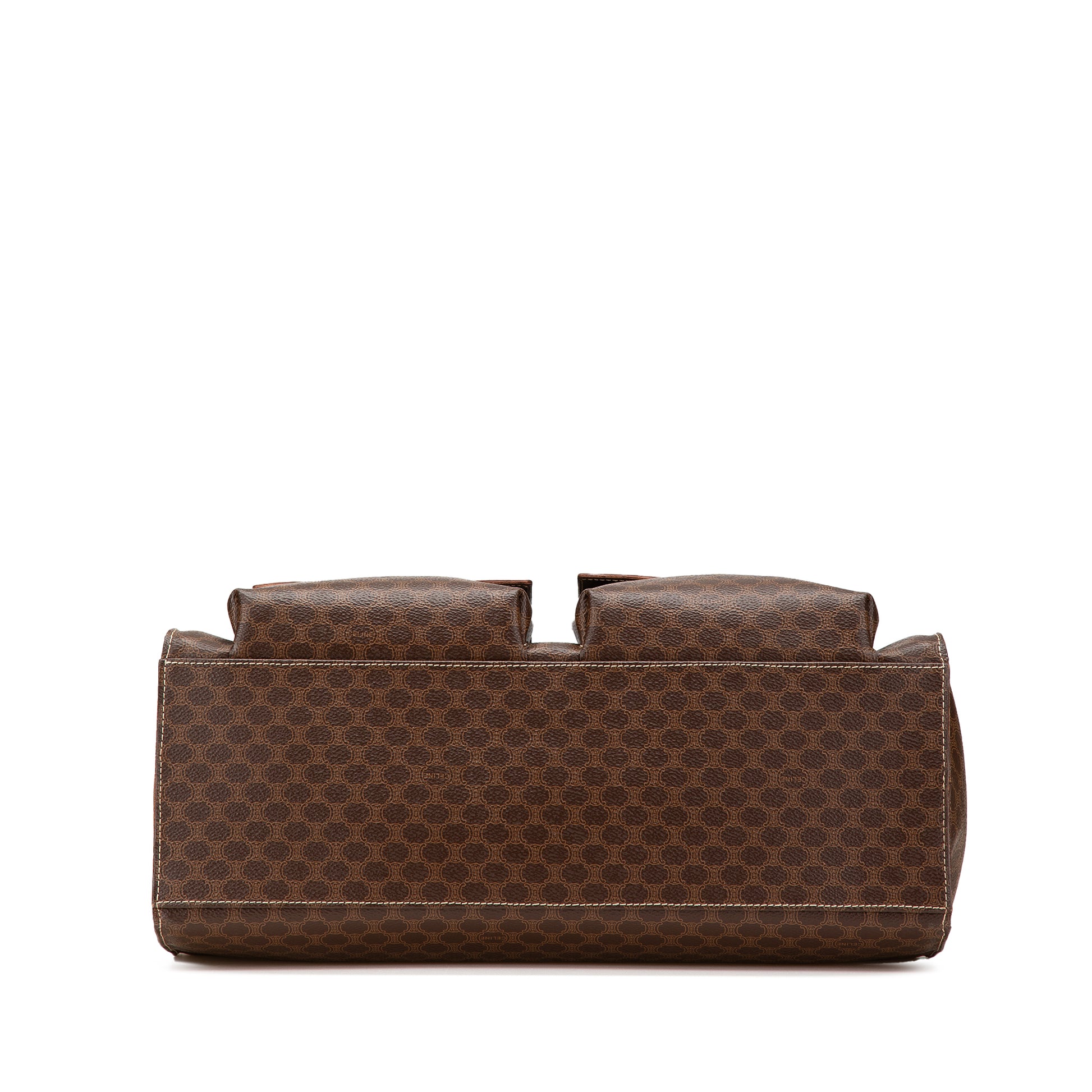 Celine Macadam Coated Canvas Handbag