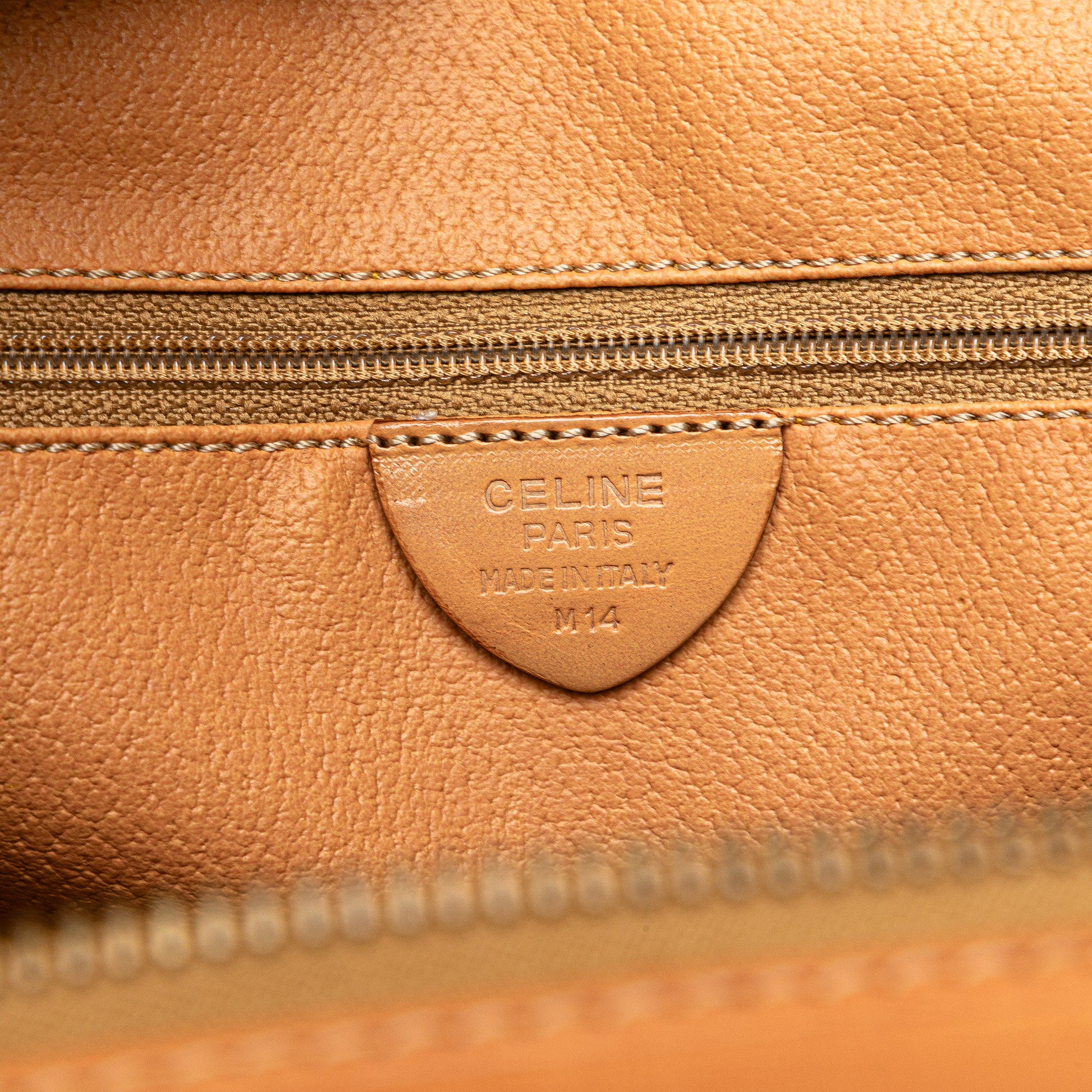 Celine Macadam Coated Canvas Handbag