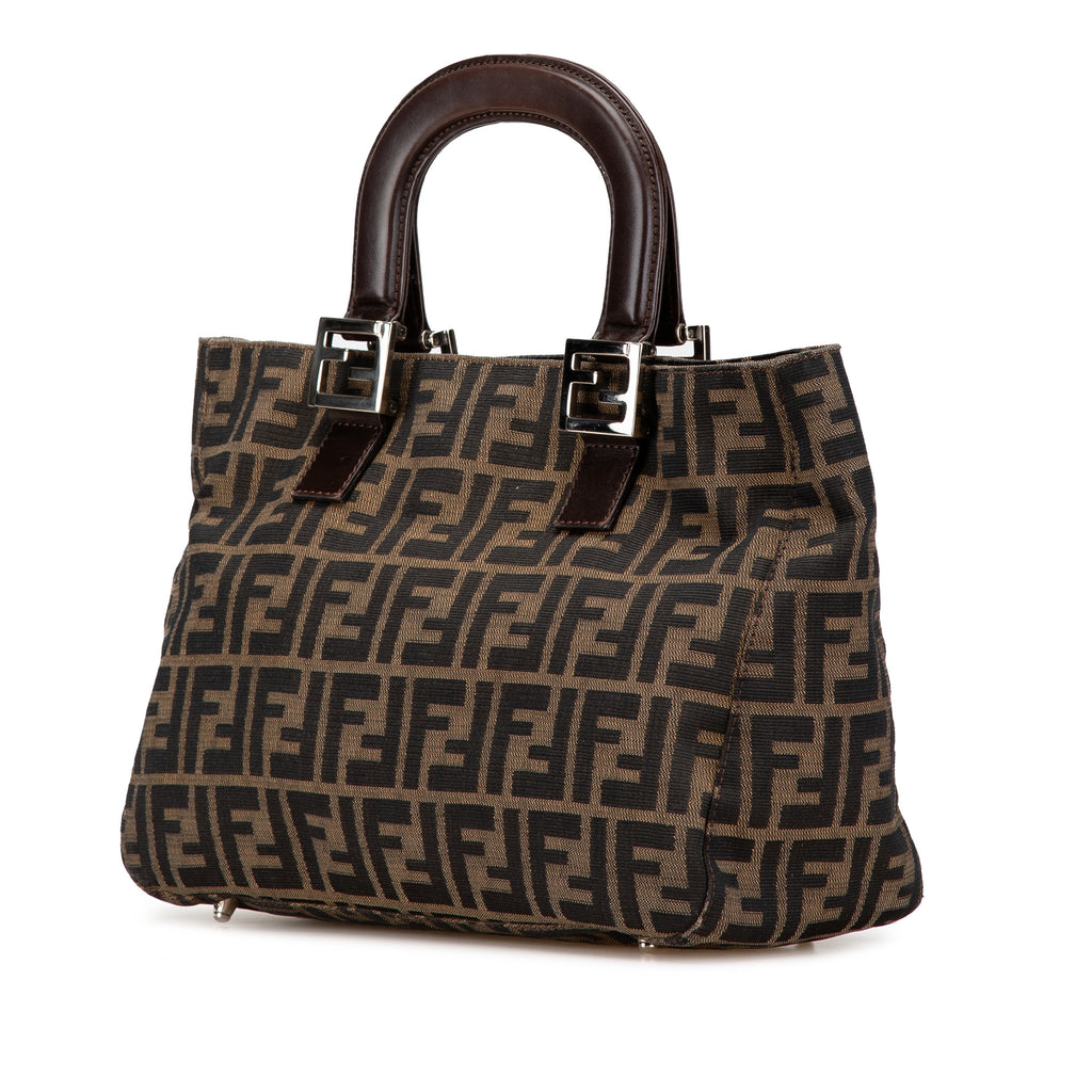 Fendi Small Zucca Canvas Twins Tote