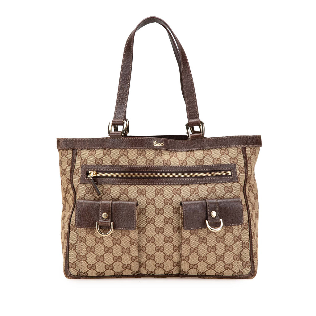 Gucci GG Canvas Abbey D Ring Pocket Tote
