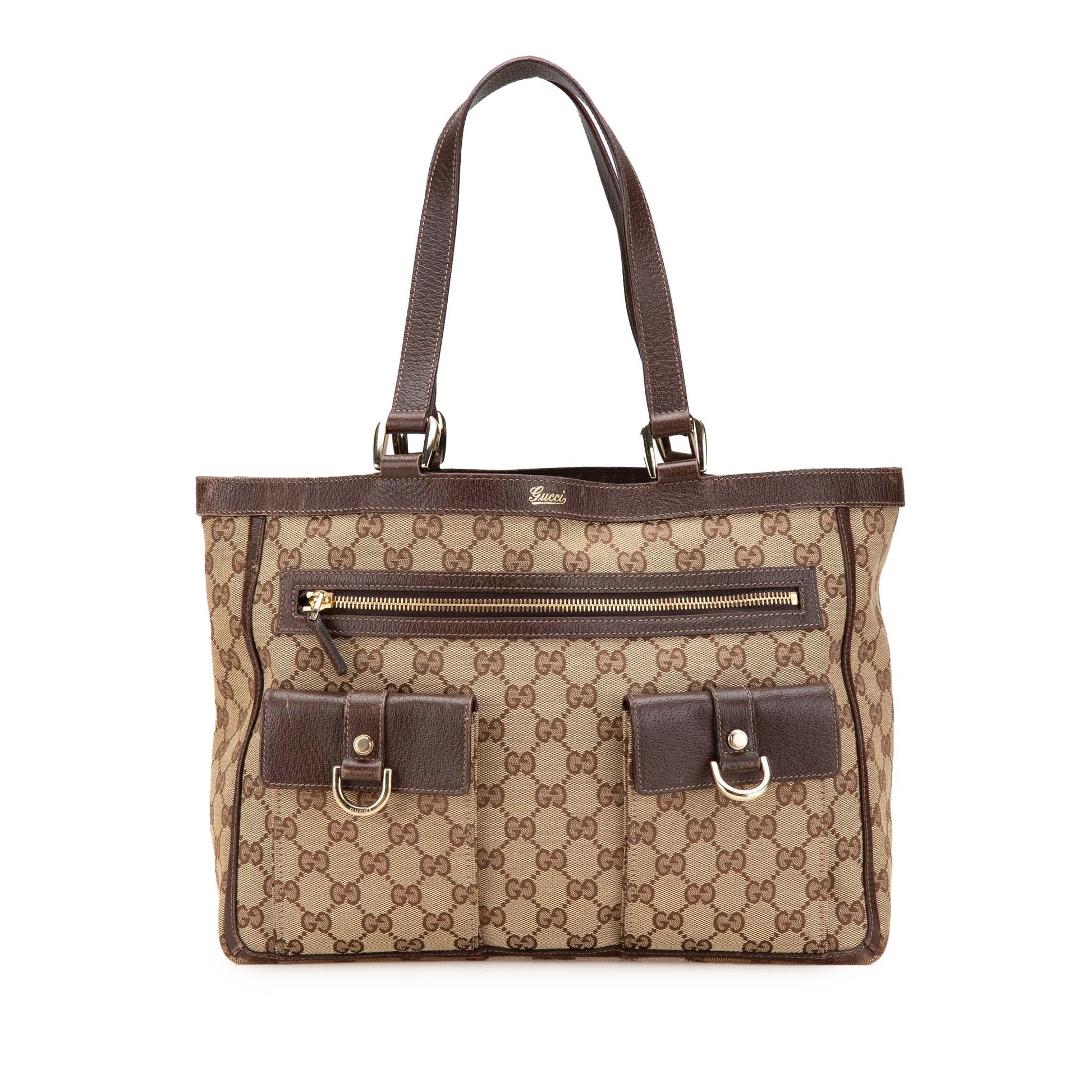Gucci GG Canvas Abbey D Ring Pocket Tote
