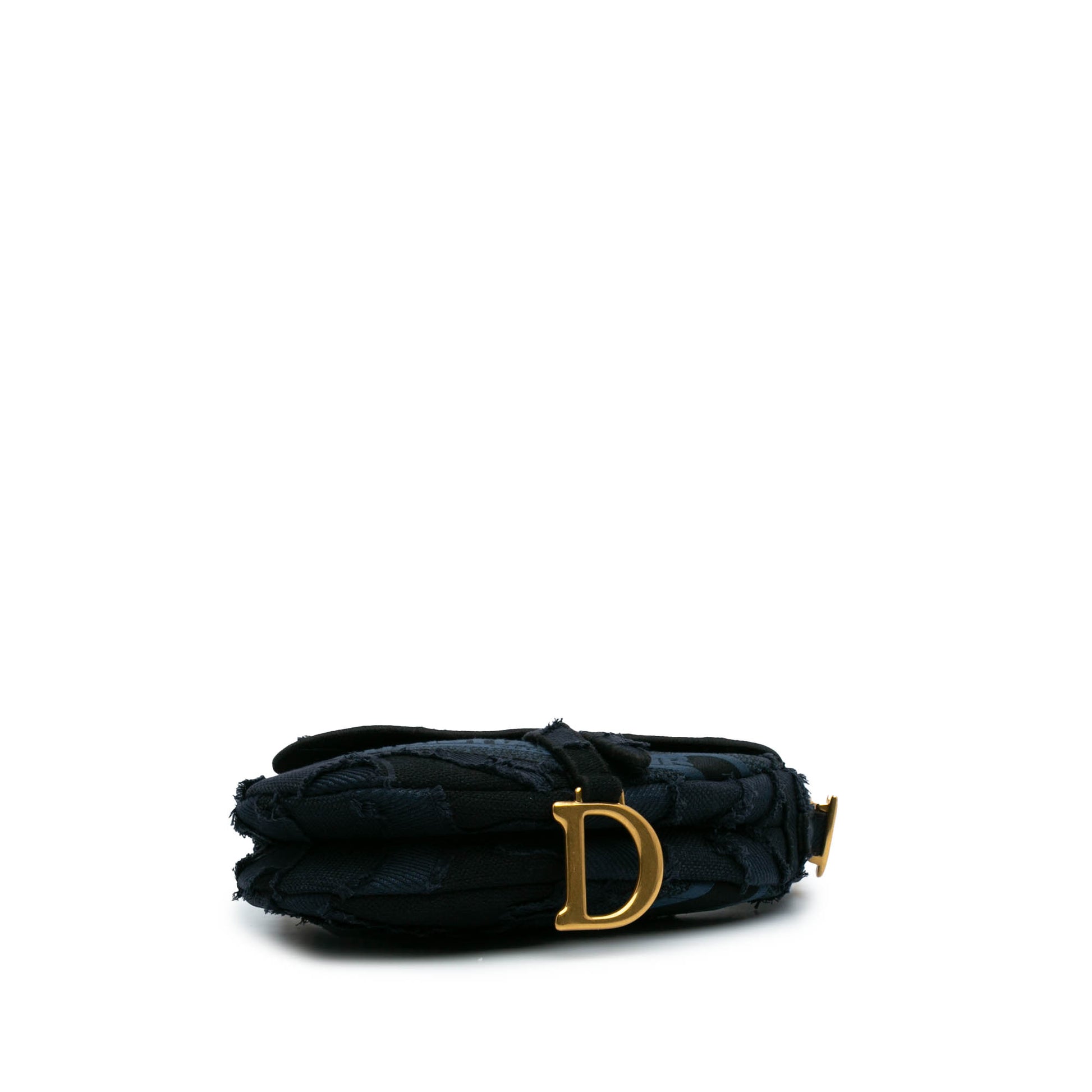Dior Canvas Embroidered Camouflage Saddle Bag