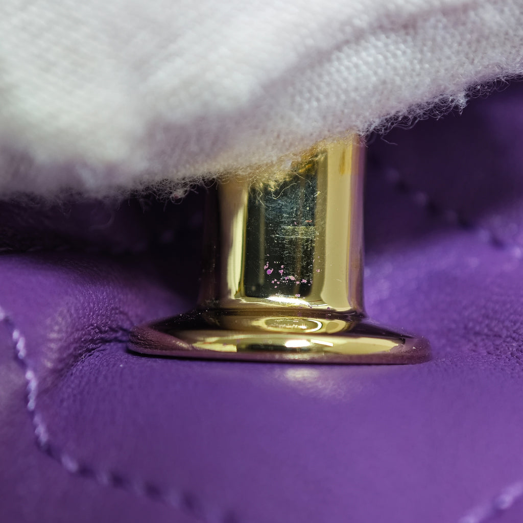 Chanel Mini Lambskin Triple Chain Full Flap