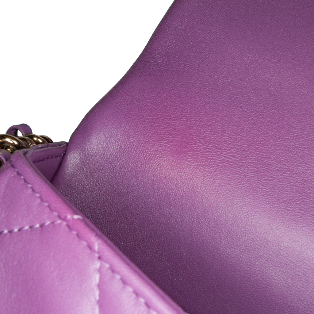 Chanel Mini Lambskin Triple Chain Full Flap