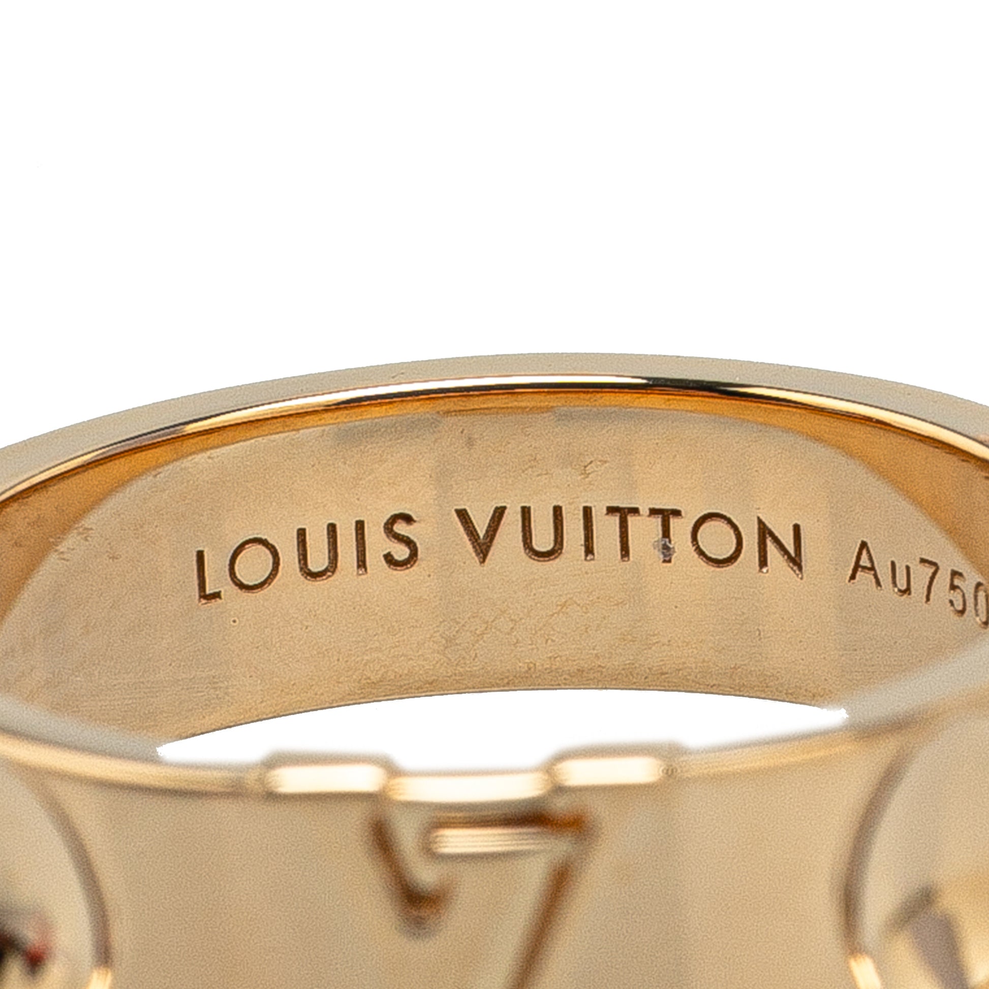 Louis Vuitton 18K Yellow Gold Empreinte Ring