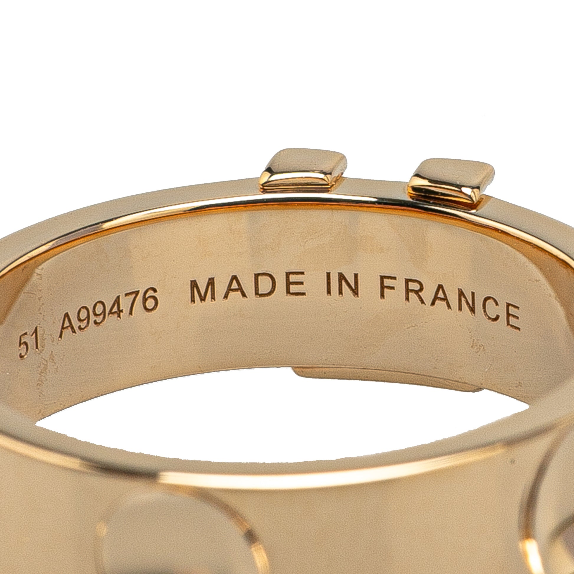 Louis Vuitton 18K Yellow Gold Empreinte Ring