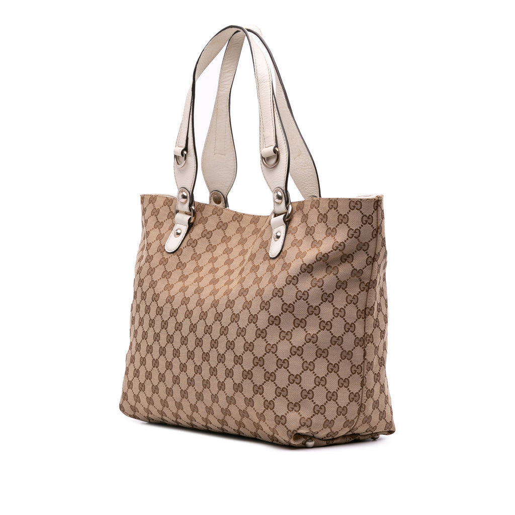 Gucci Medium GG Canvas Icon Bit Tote
