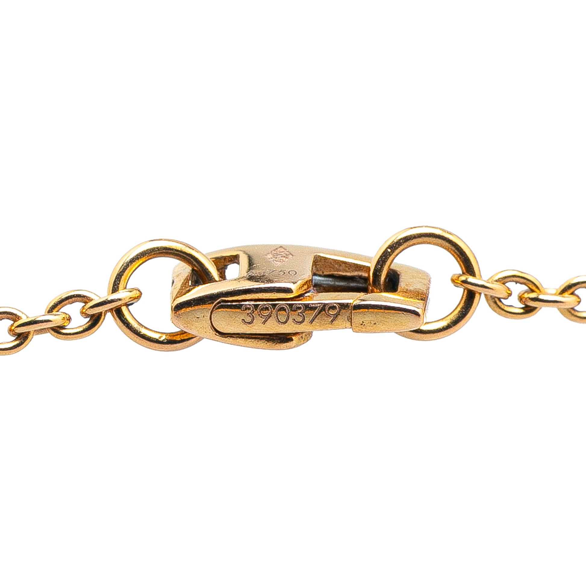 Louis Vuitton 18K Yellow Gold and Mother of Pearl Monogram Color Blossom Sun Necklace