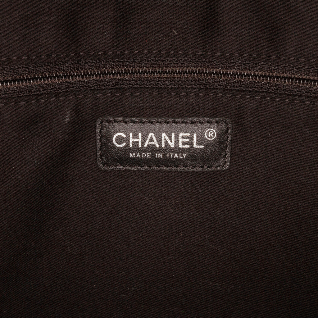 Chanel Jumbo PVC and Tweed Patchwork Single Flap