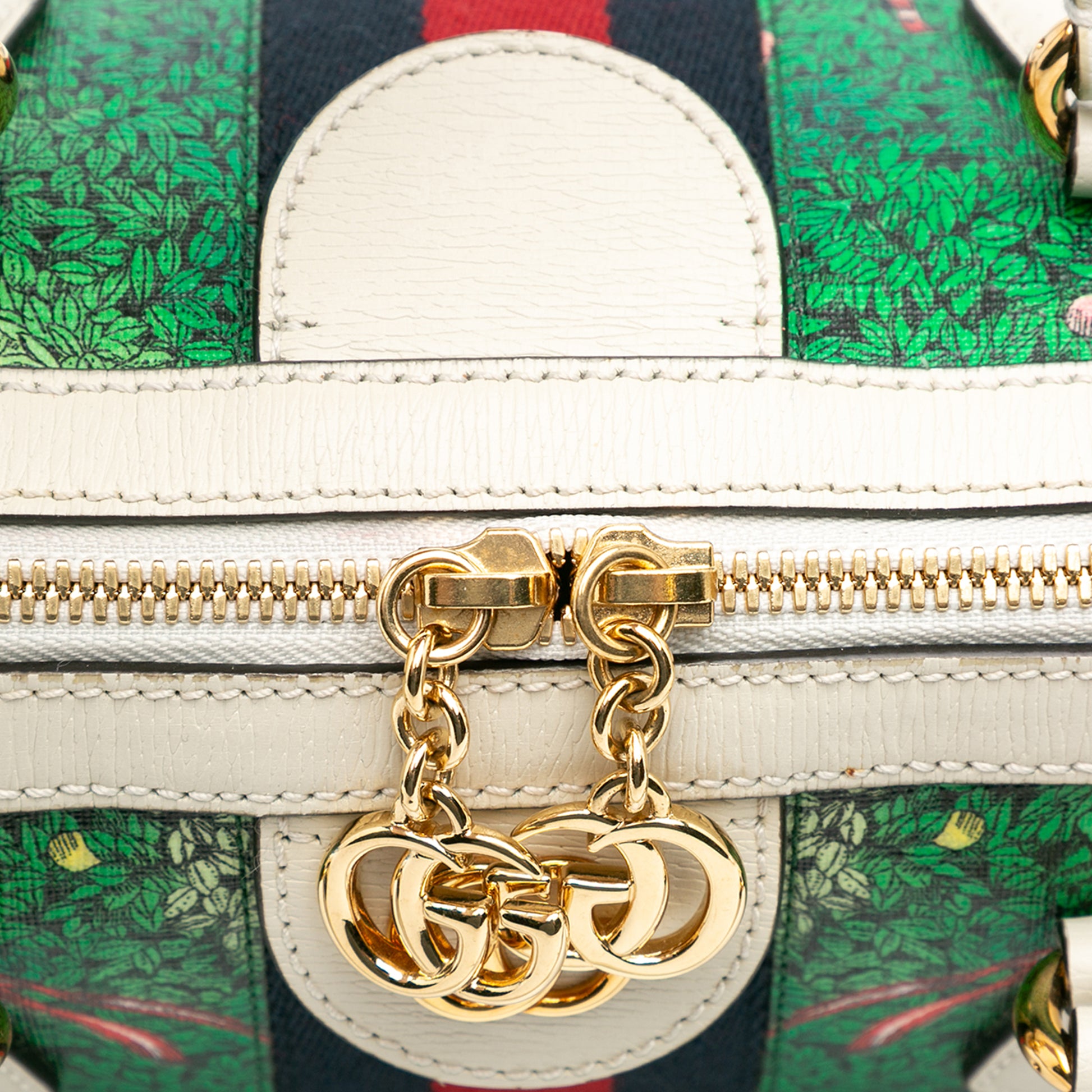 Gucci Yuko Higuchi Medium Coated Canvas Ophidia Web Satchel