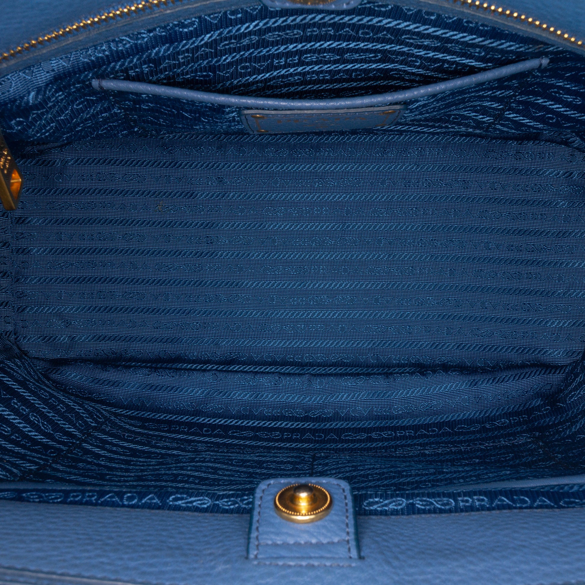 Prada Vitello Daino Double Zip Convertible Tote