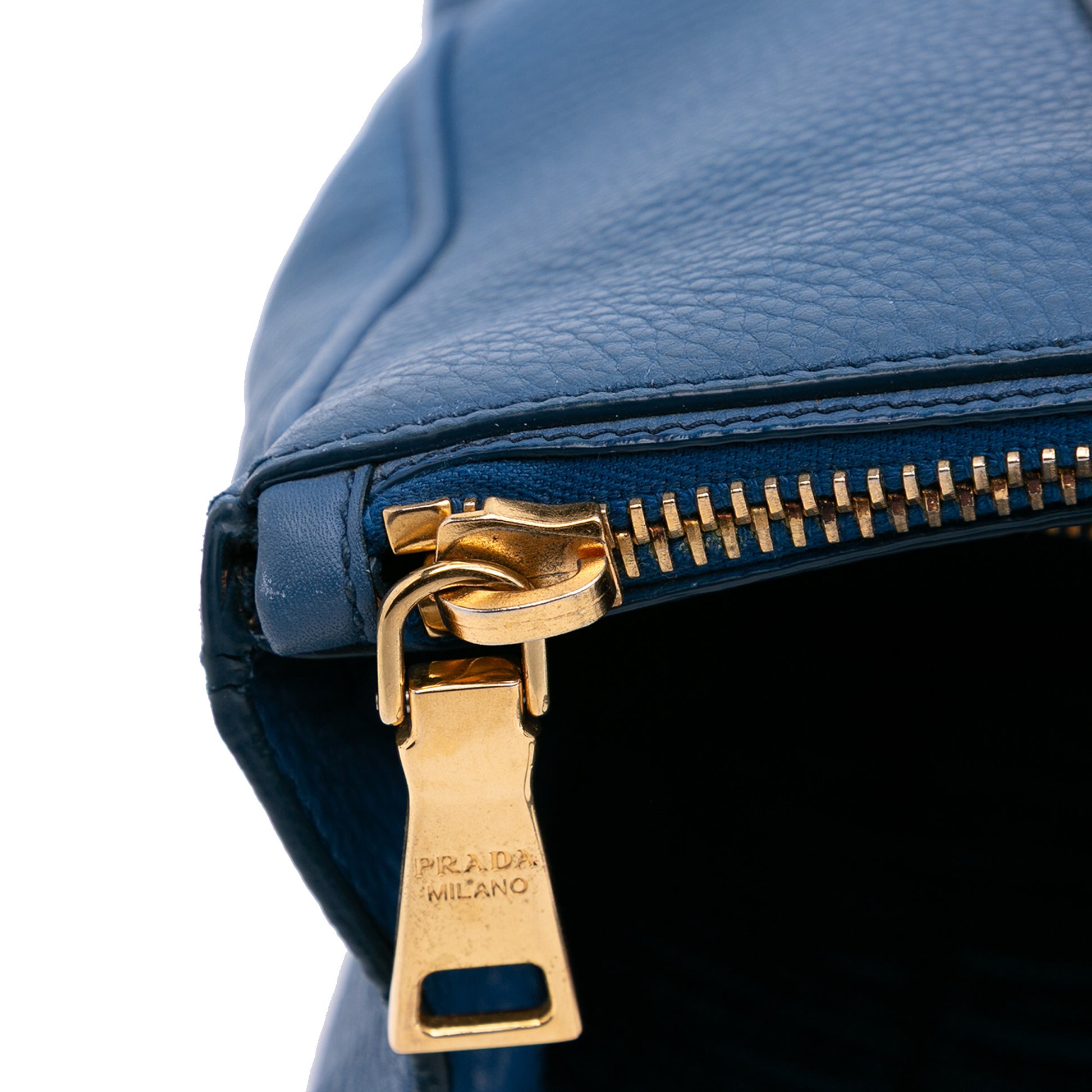 Prada Vitello Daino Double Zip Convertible Tote