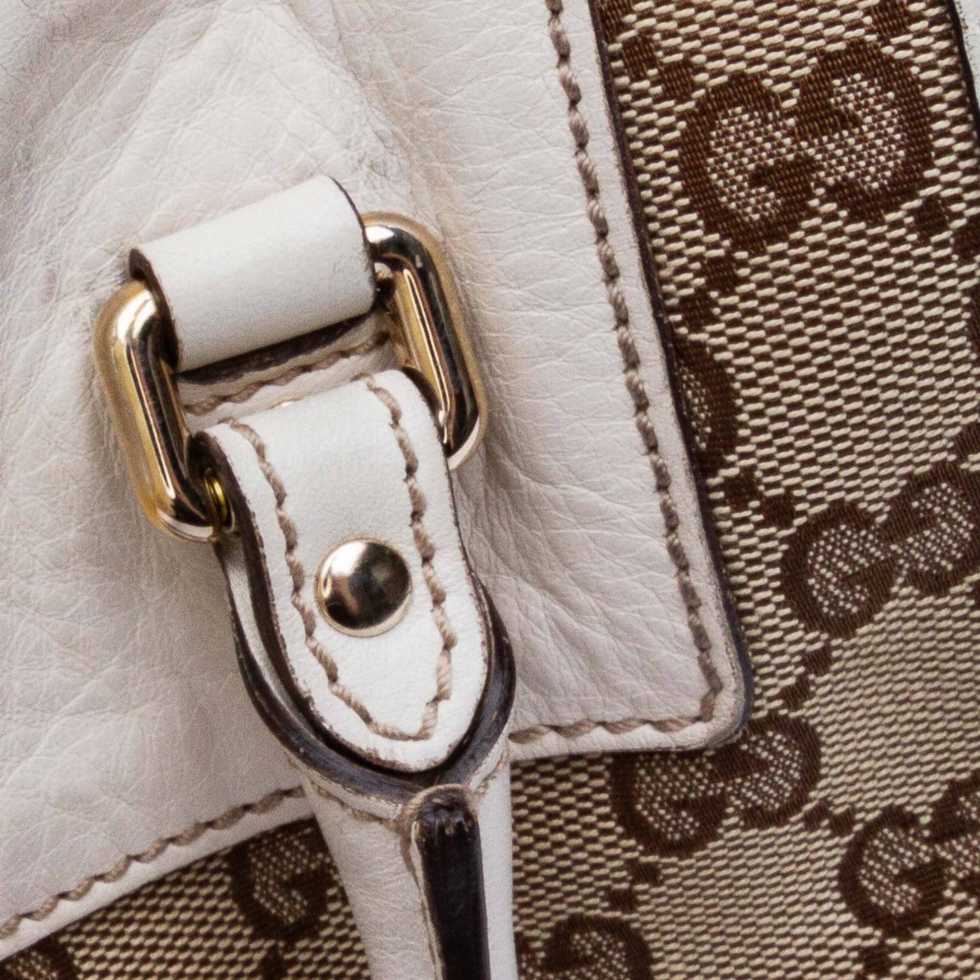 Gucci GG Canvas Trophy Boston Bag