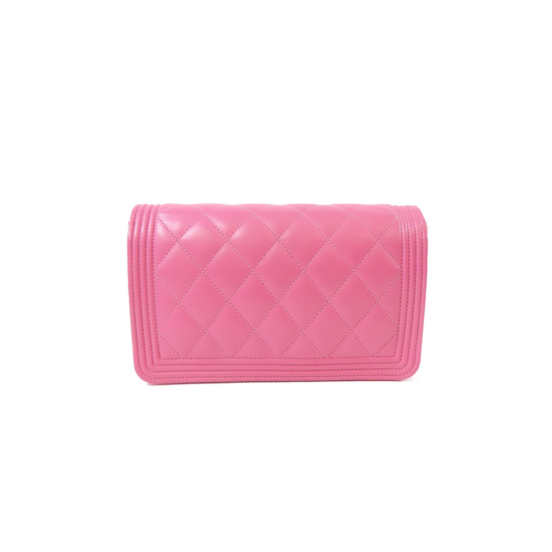 Chanel Pink Diamond Shoulder Bag