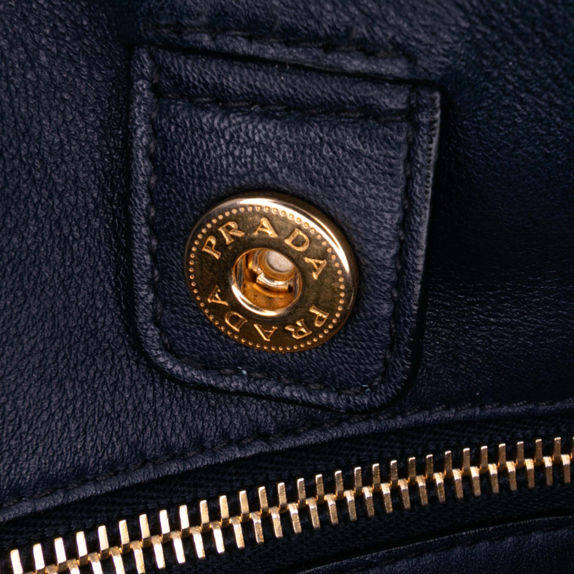 Prada Soft Calf Open Convertible Tote