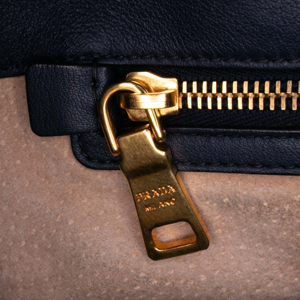 Prada Soft Calf Open Convertible Tote