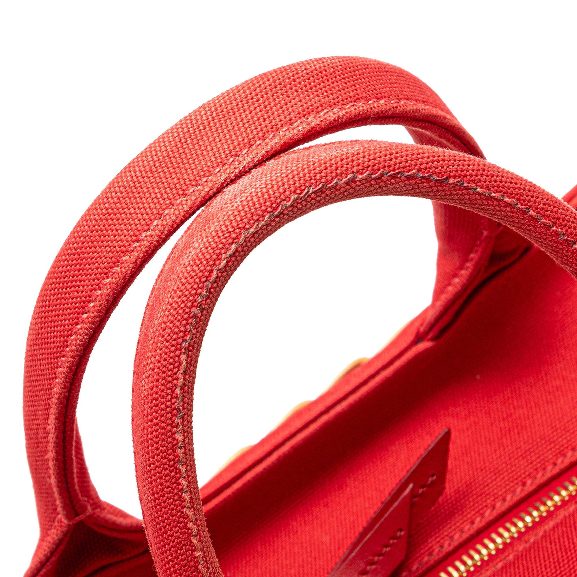 Prada Canapa Trimmed Midollino Satchel