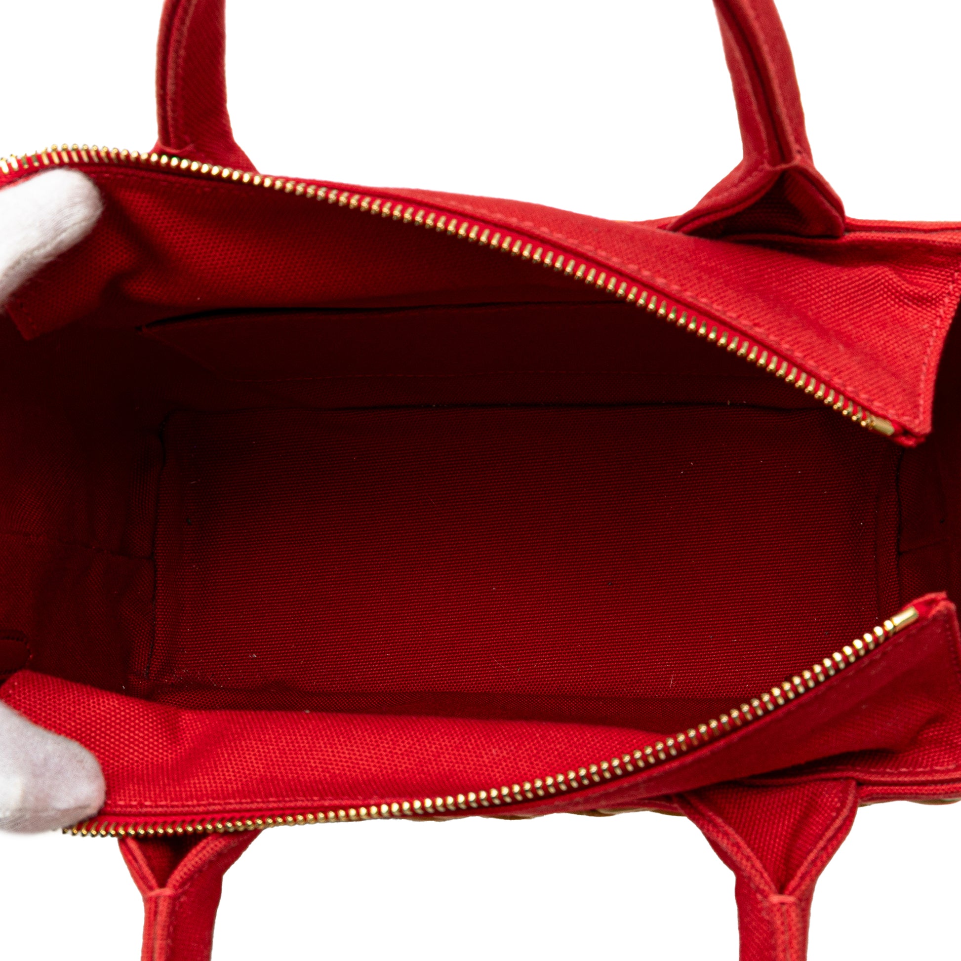 Prada Canapa Trimmed Midollino Satchel