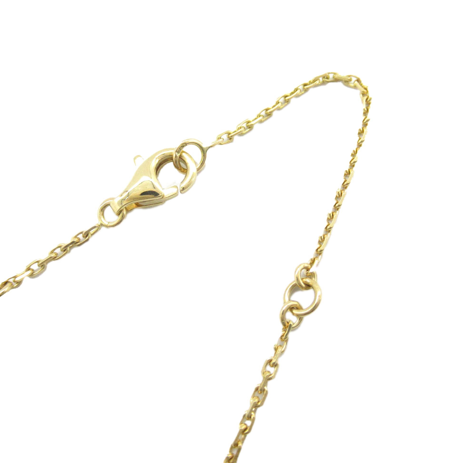 Van Cleef & Arpels 18K Yellow Gold and Onyx Vintage Alhambra Pendant Necklace