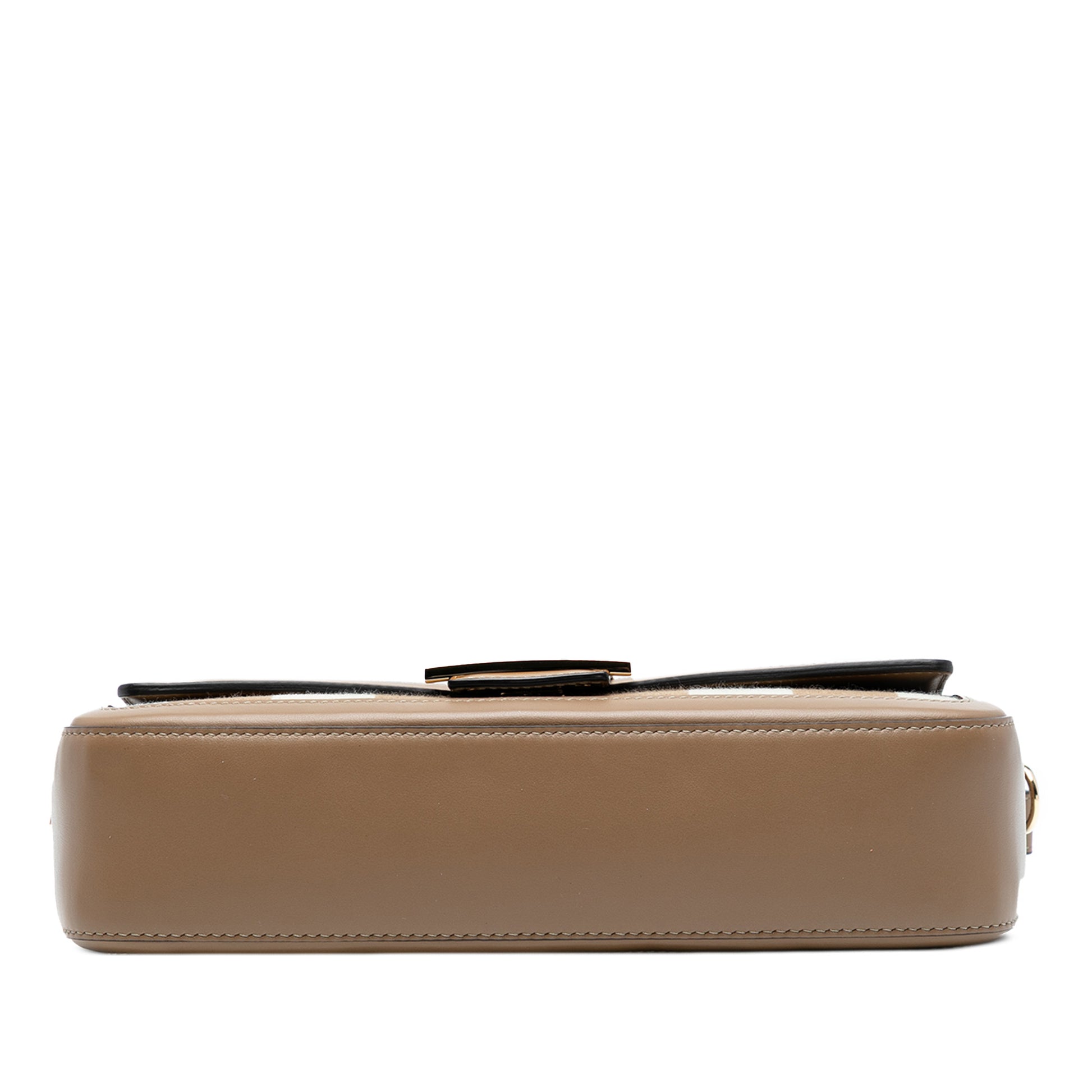 Fendi Pequin Canvas Baguette Satchel