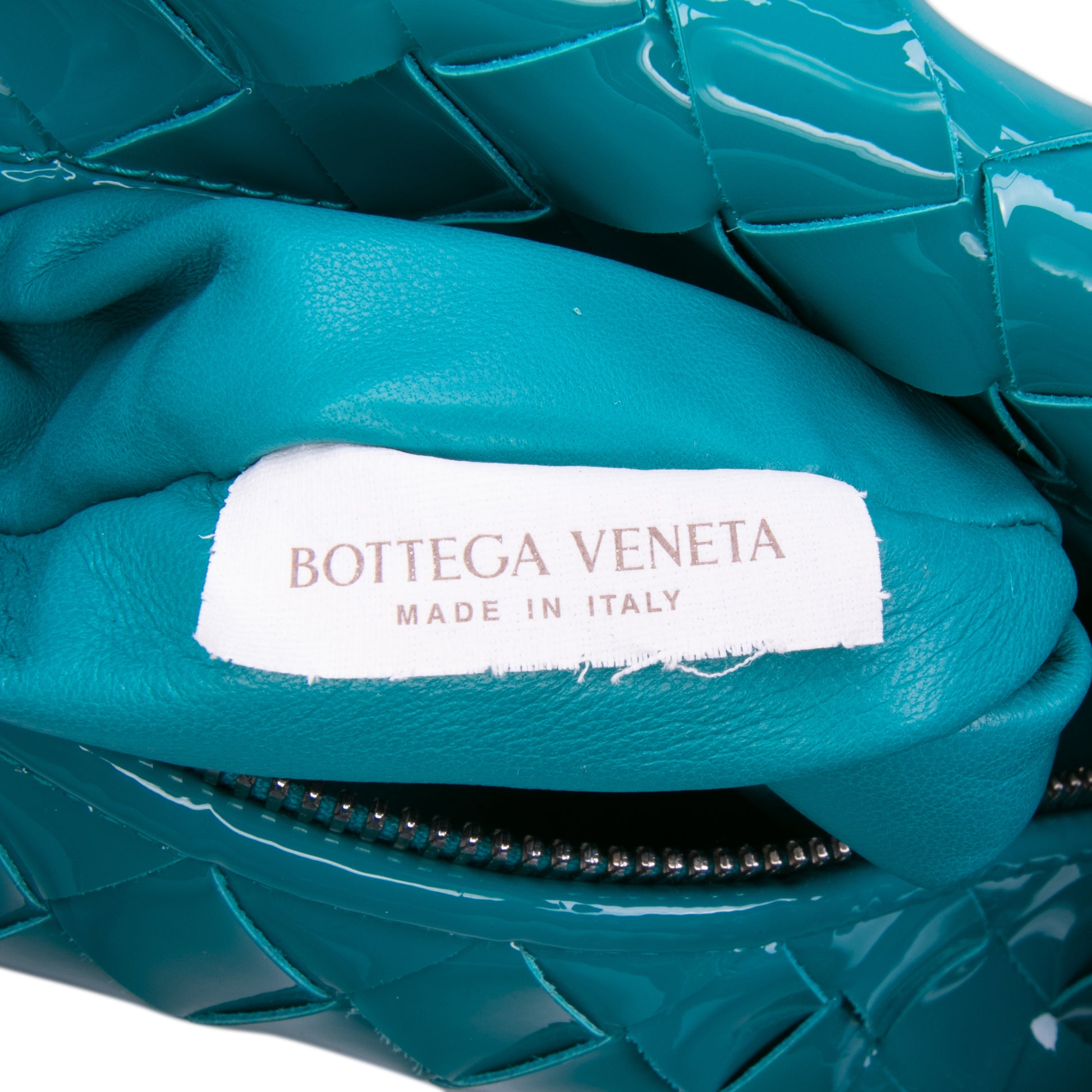 Bottega Veneta Mini Patent Intrecciato Jodie