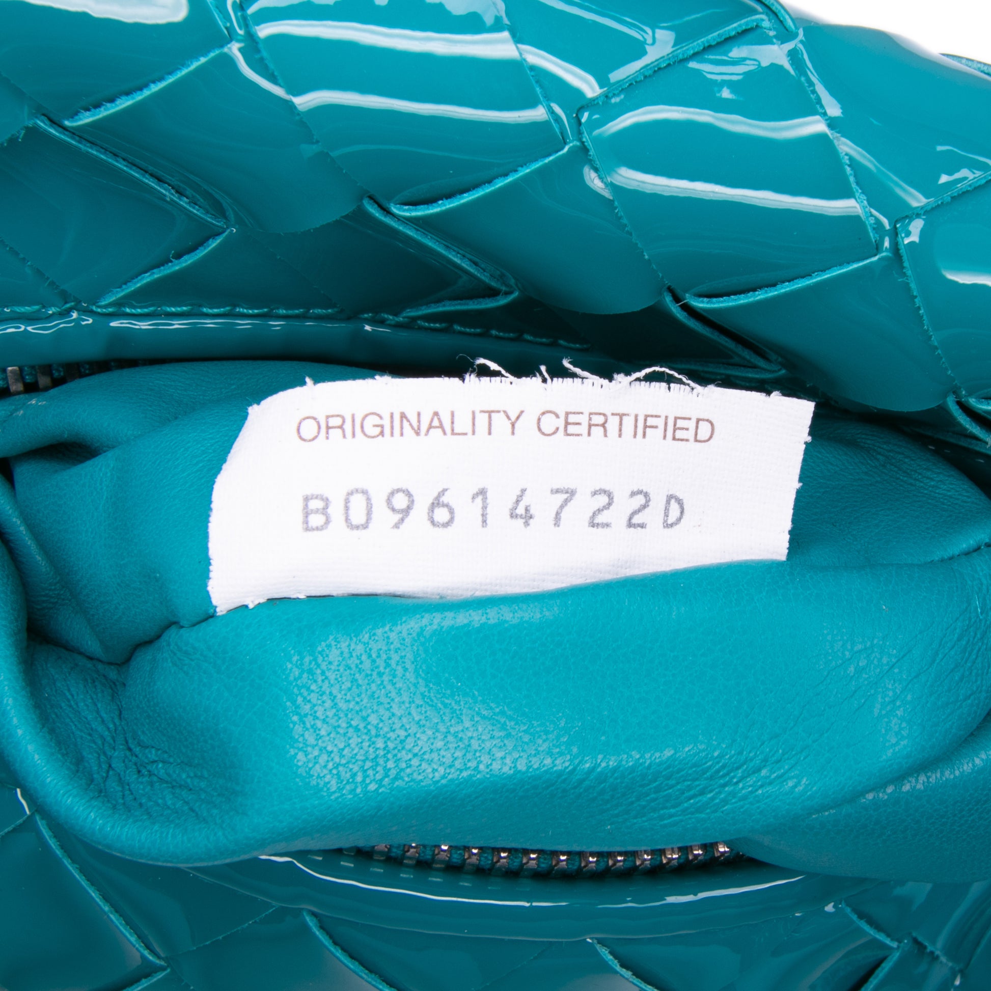 Bottega Veneta Mini Patent Intrecciato Jodie